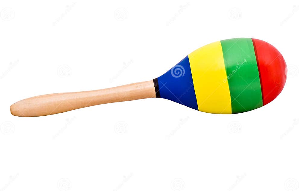 Un maraca simple image stock. Image du vert, rouge, traitement 7890155