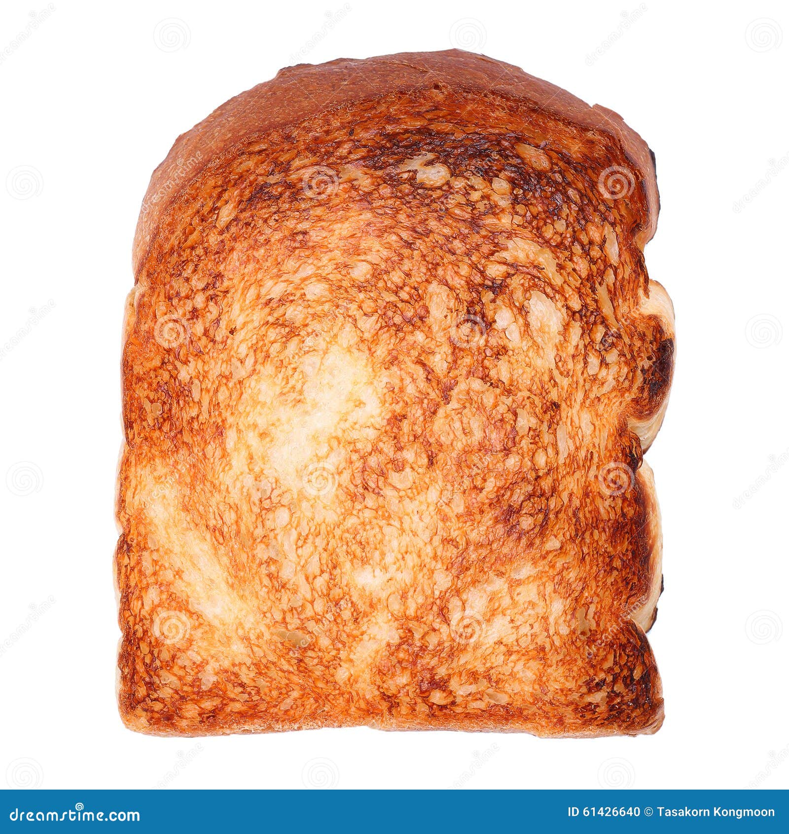 Un Pan Tostado Aislado En Blanco Foto de archivo Imagen de modelo