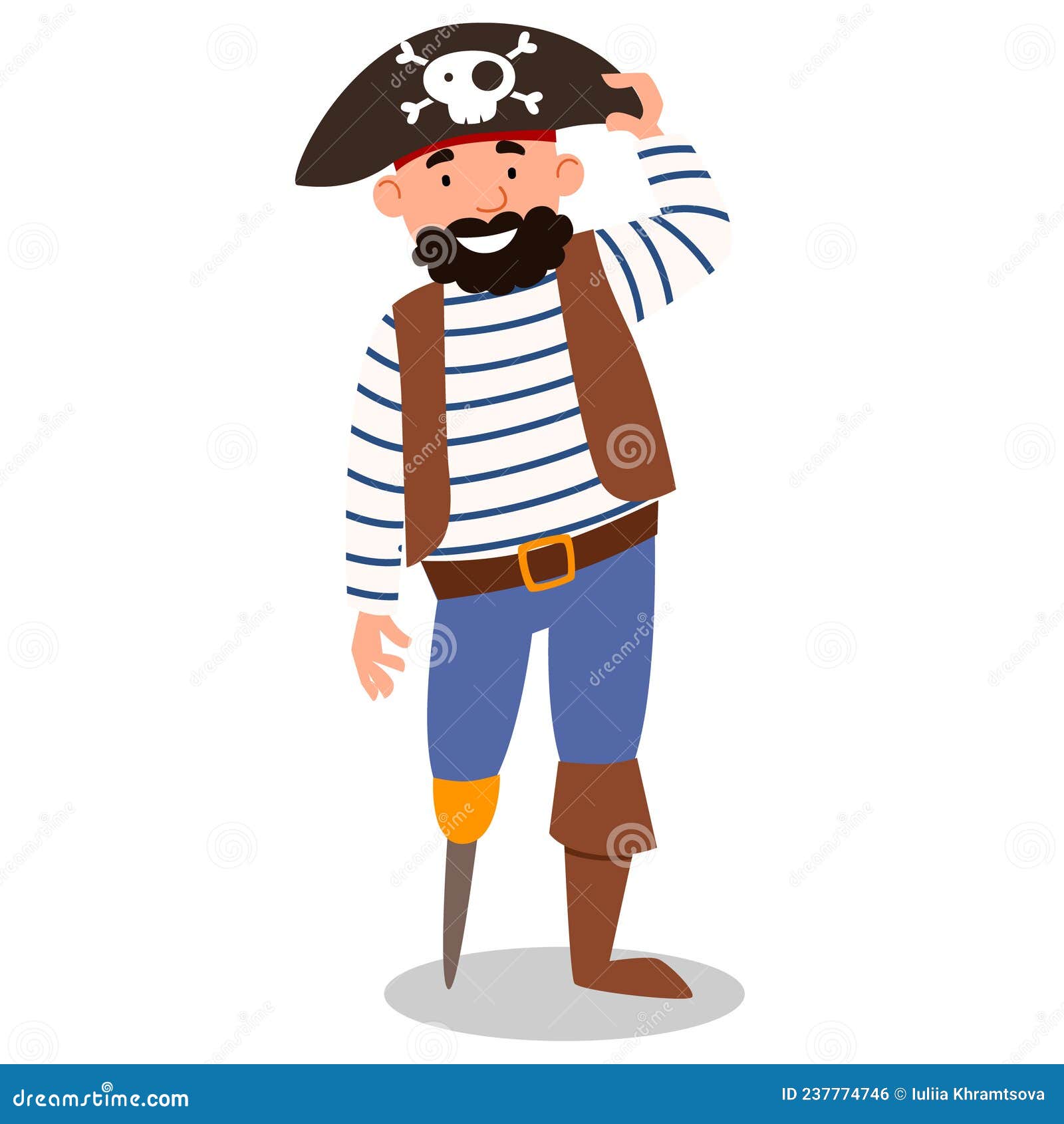 Gorro pirata imágenes de stock de arte vectorial