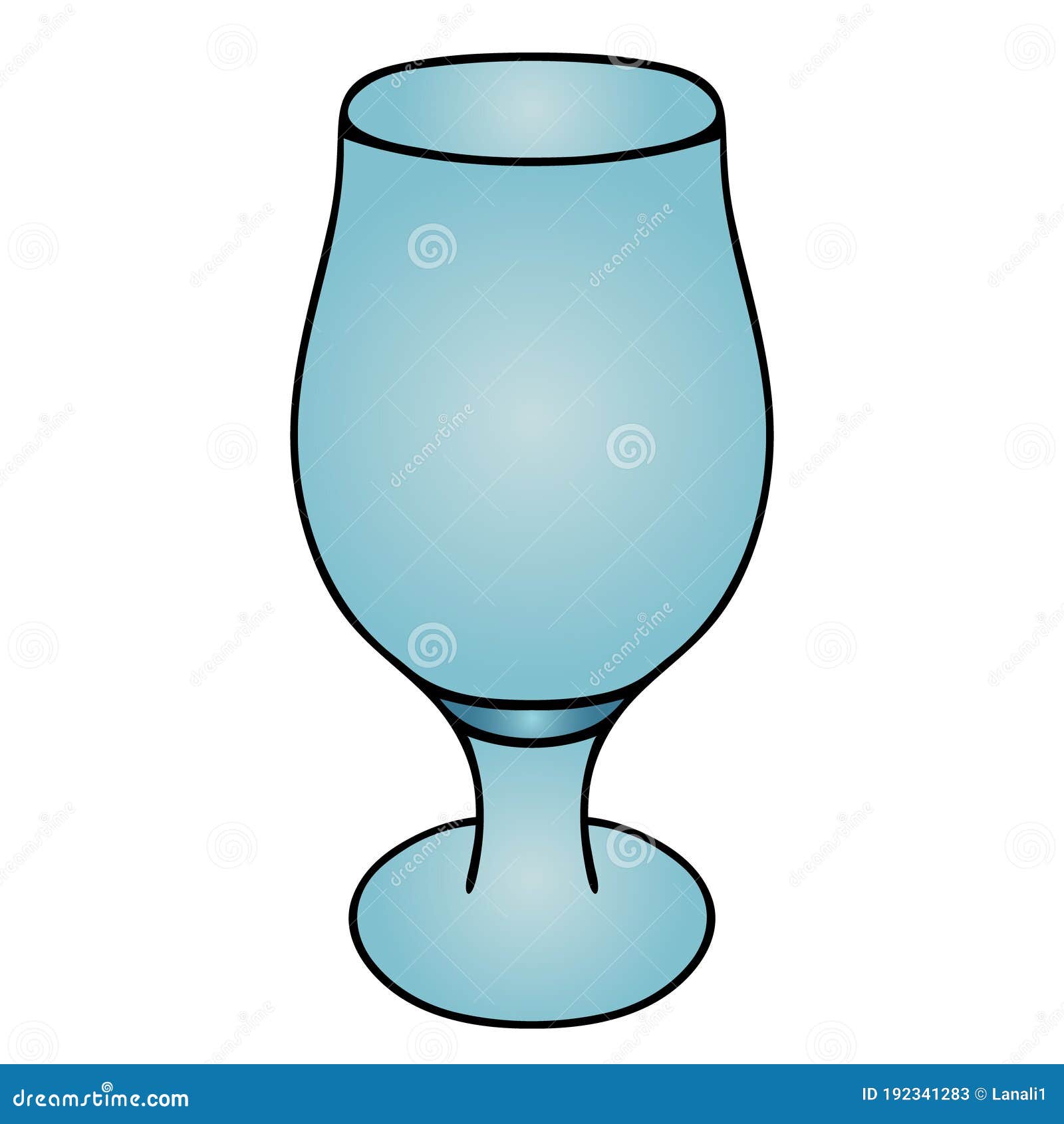 Un Vaso Para Una Bebida Alcohólica. Vacío. Vaso De Cocción. Ilustración  Vectorial Coloreada. Fondo Blanco Aislado. Estilo De Dibuj Ilustración del  Vector - Ilustración de tiro, agua: 192341283