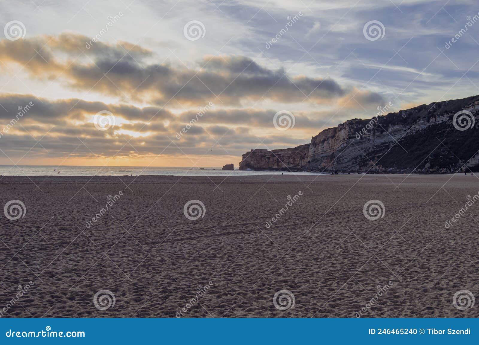 beach in sunset with lots of sand