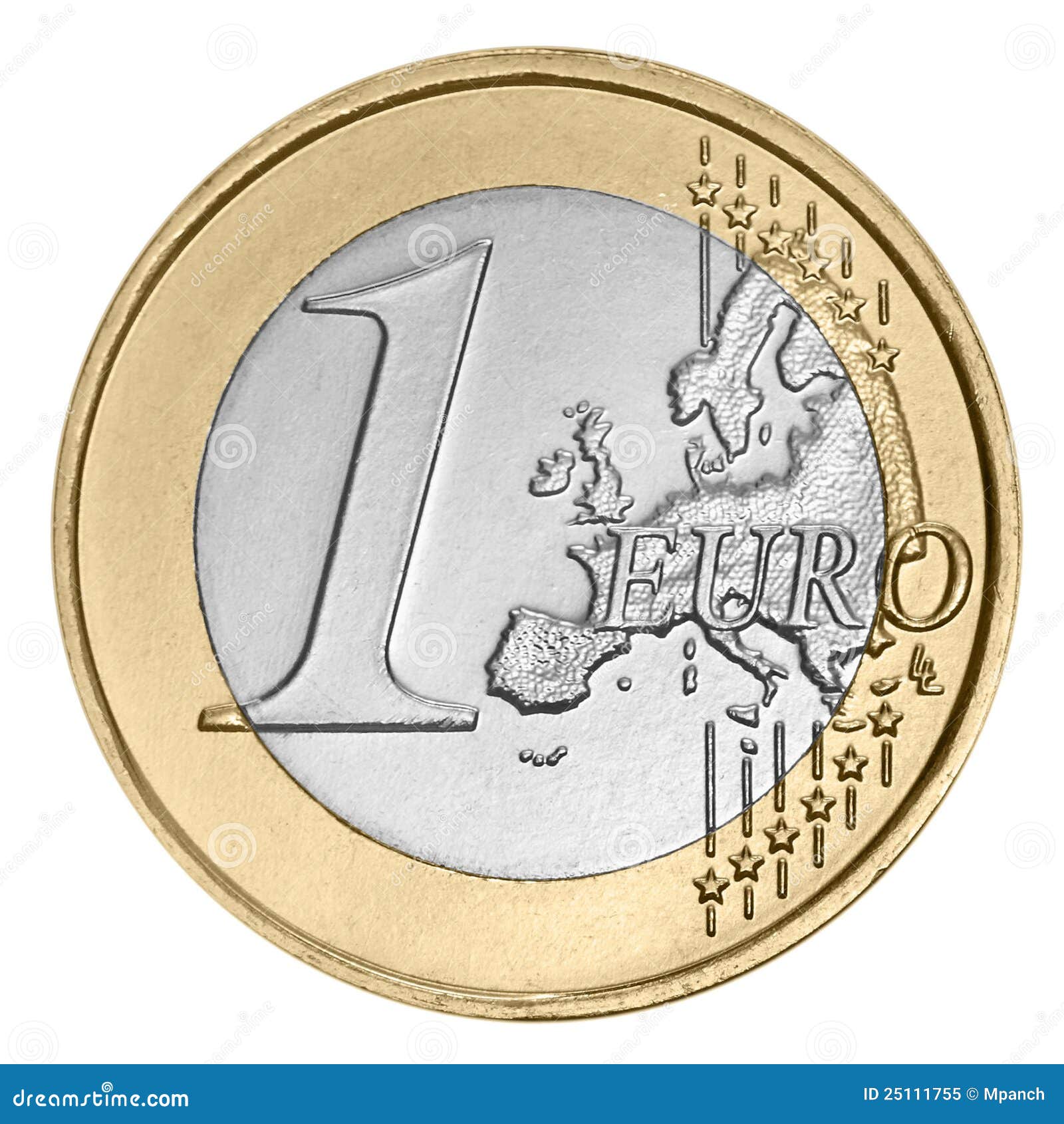 Una Euro Moneta Immagine Stock Immagine Di Micro Europeo 25111755 queen-elizabeth-ii