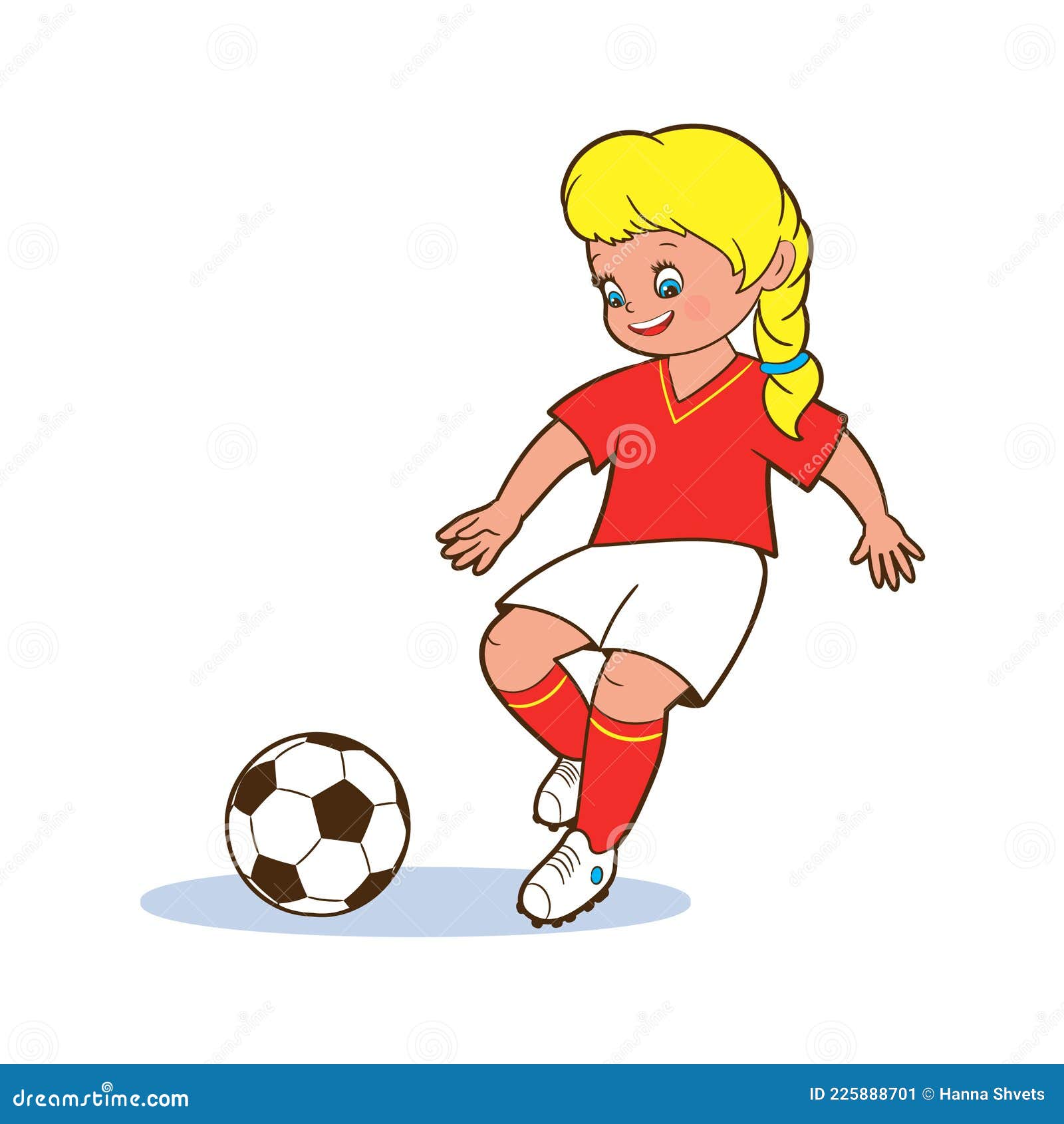 Fondo de pelota de fútbol en estilo de dibujos animados