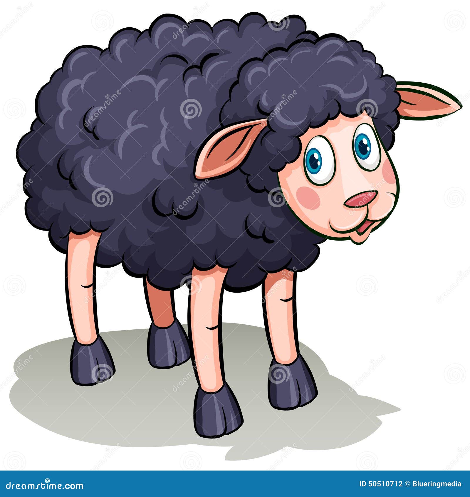 Una oveja negra ilustración del vector. Ilustración de rumiante - 50510712 Una oveja negra ilustración del vector. Ilustración de rumiante - 50510712