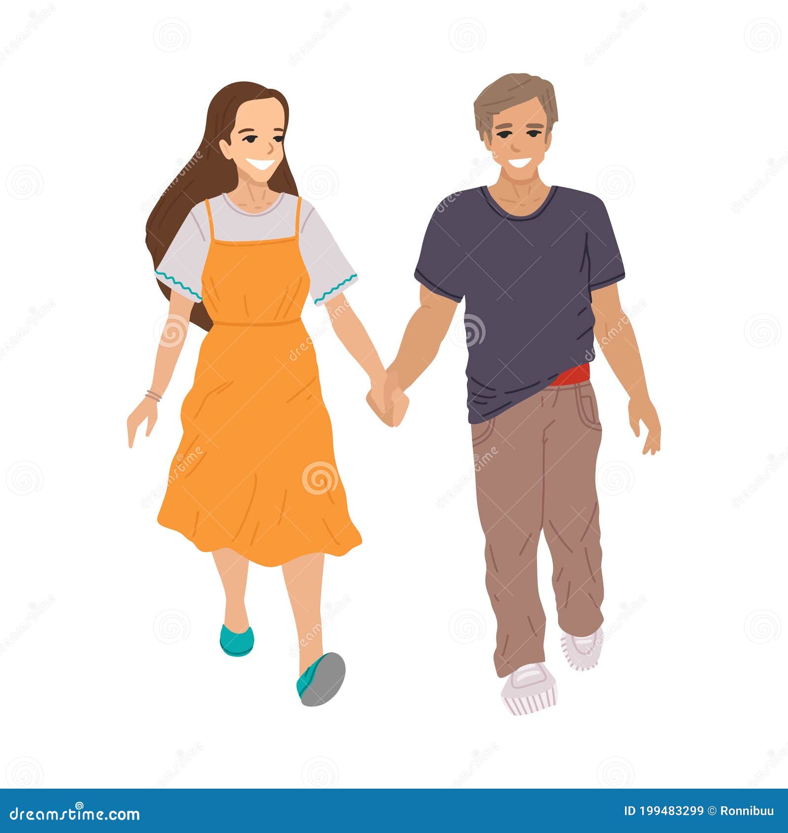Una Pareja Joven, Sosteniéndose De La Mano Y Sonriendo, Los Recién Casados Caminan Amantes De La Chica Y El Hombre Ilustración De Ilustración del Vector - Ilustración de muchacha, concepto: 199483299 Una Pareja Joven, Sosteniéndose De La Mano Y Sonriendo, Los Recién Casados Caminan Amantes De La Chica Y El Hombre Ilustración De Ilustración del Vector - Ilustración de muchacha, concepto: 199483299