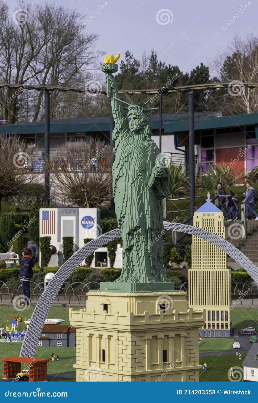 Una statua della libertà fotografia stock editoriale. Immagine di tema -  214203558