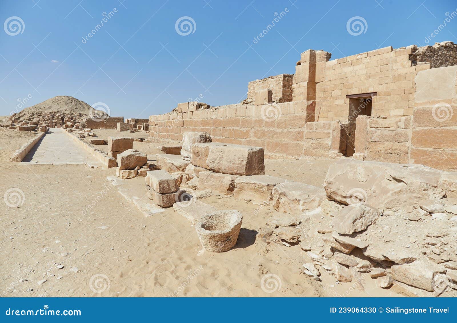 the unas causeway at saqqara