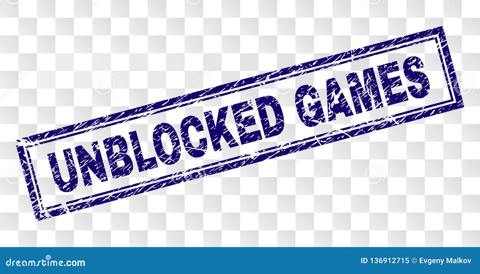 Unblocked games rubber stamp Royalty Free Vector Image