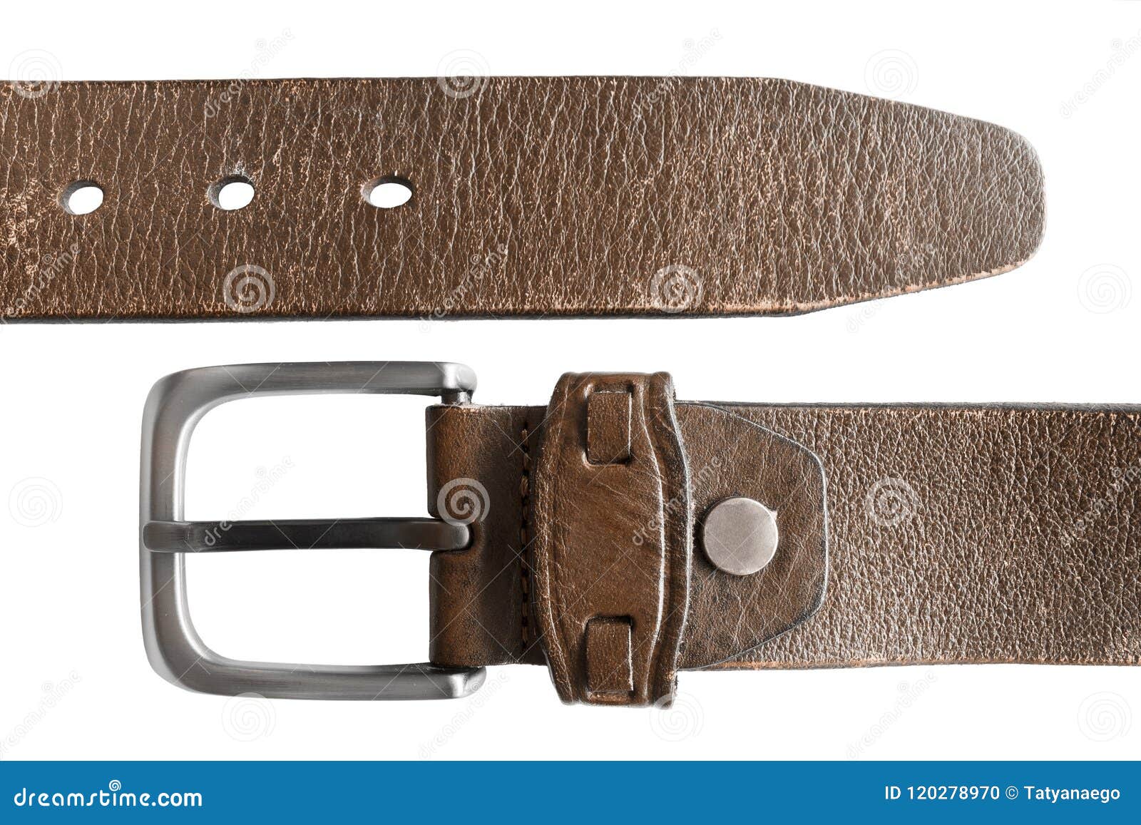 Unbuckled belt isolated stock photo. Image of style - 120278970