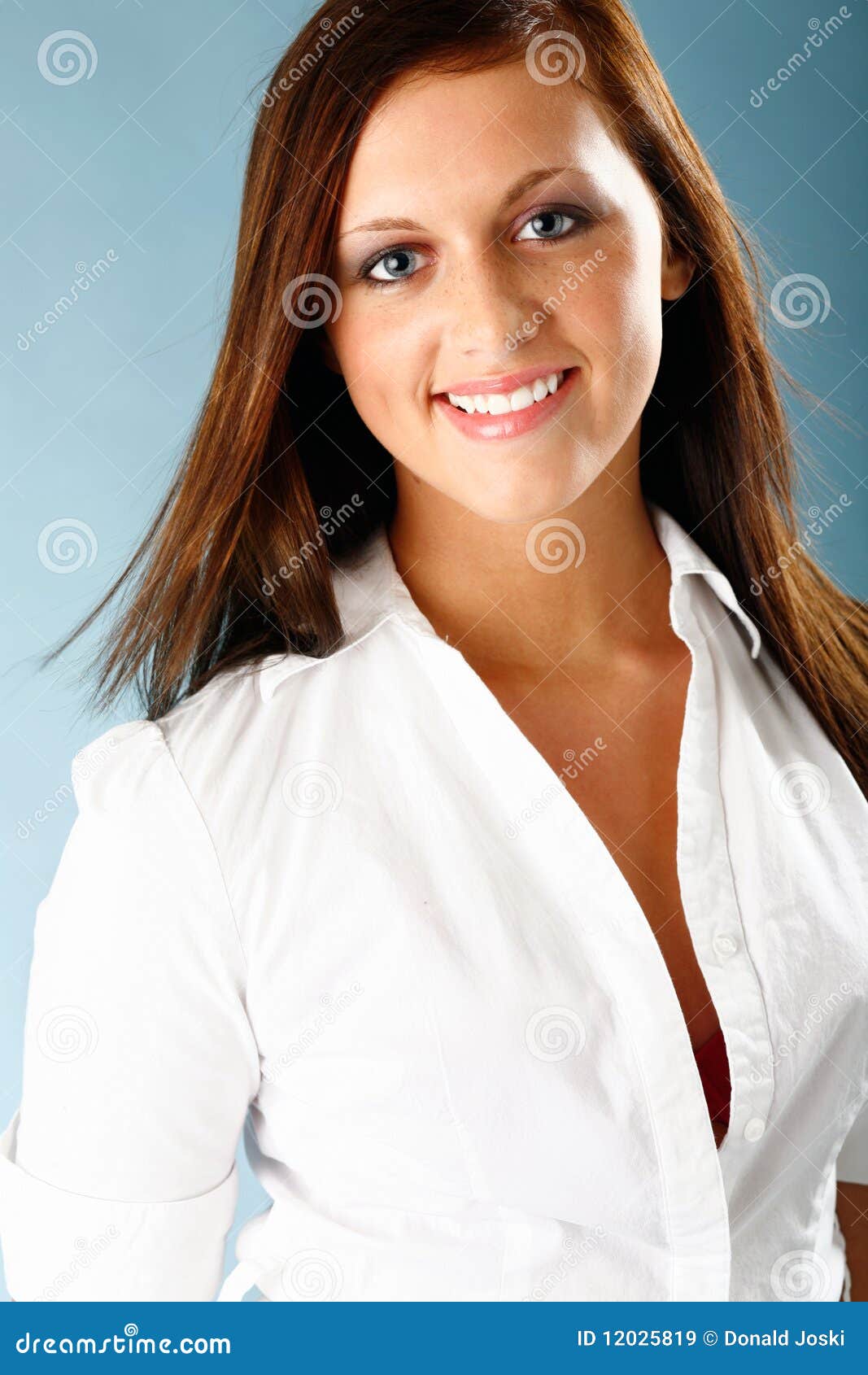Unbuttoned blouse series stock image. Image of blouse 12025819