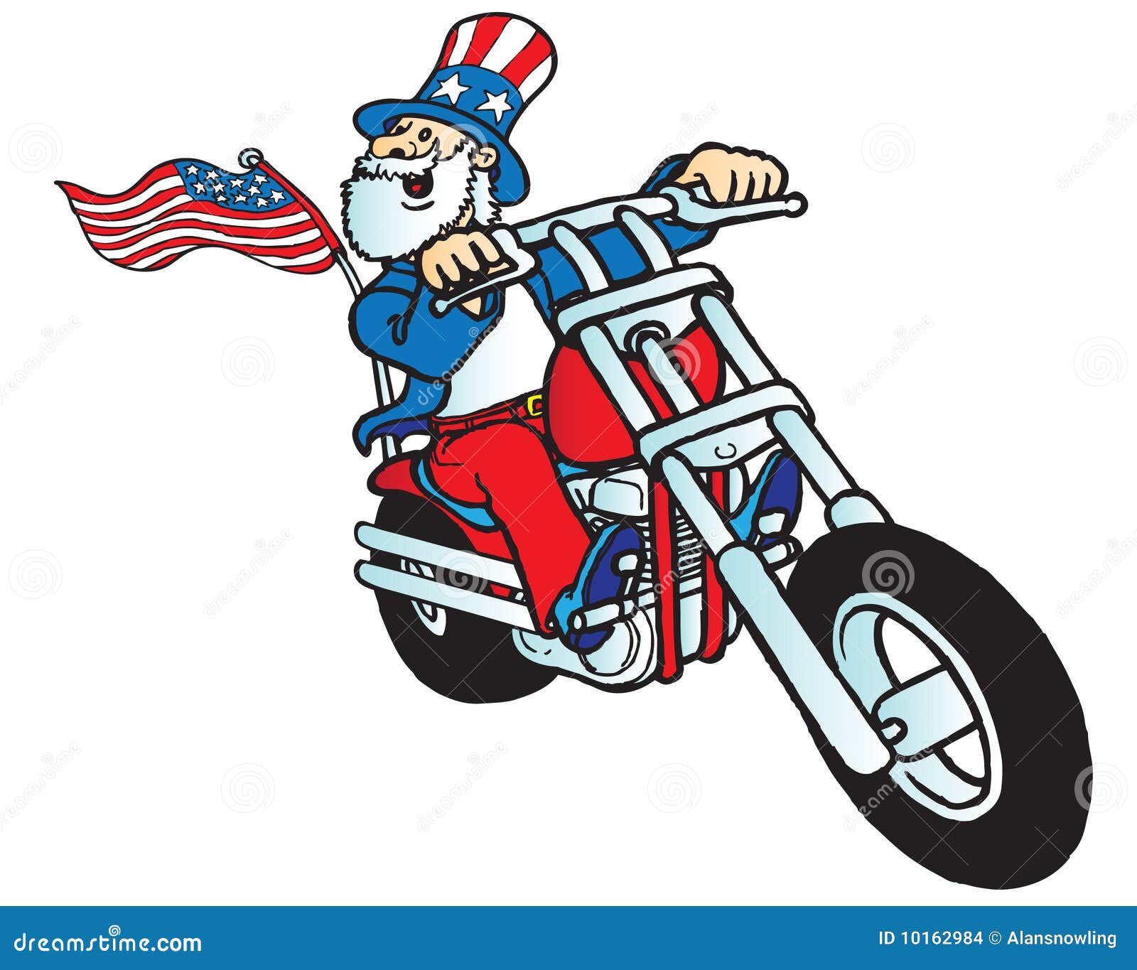 UNCLE SAM AMERICAN BIRTH BIKER BY CHOICE 3 X 5 MOTORCYCLE DELUXE  FLAG #481 NEW 