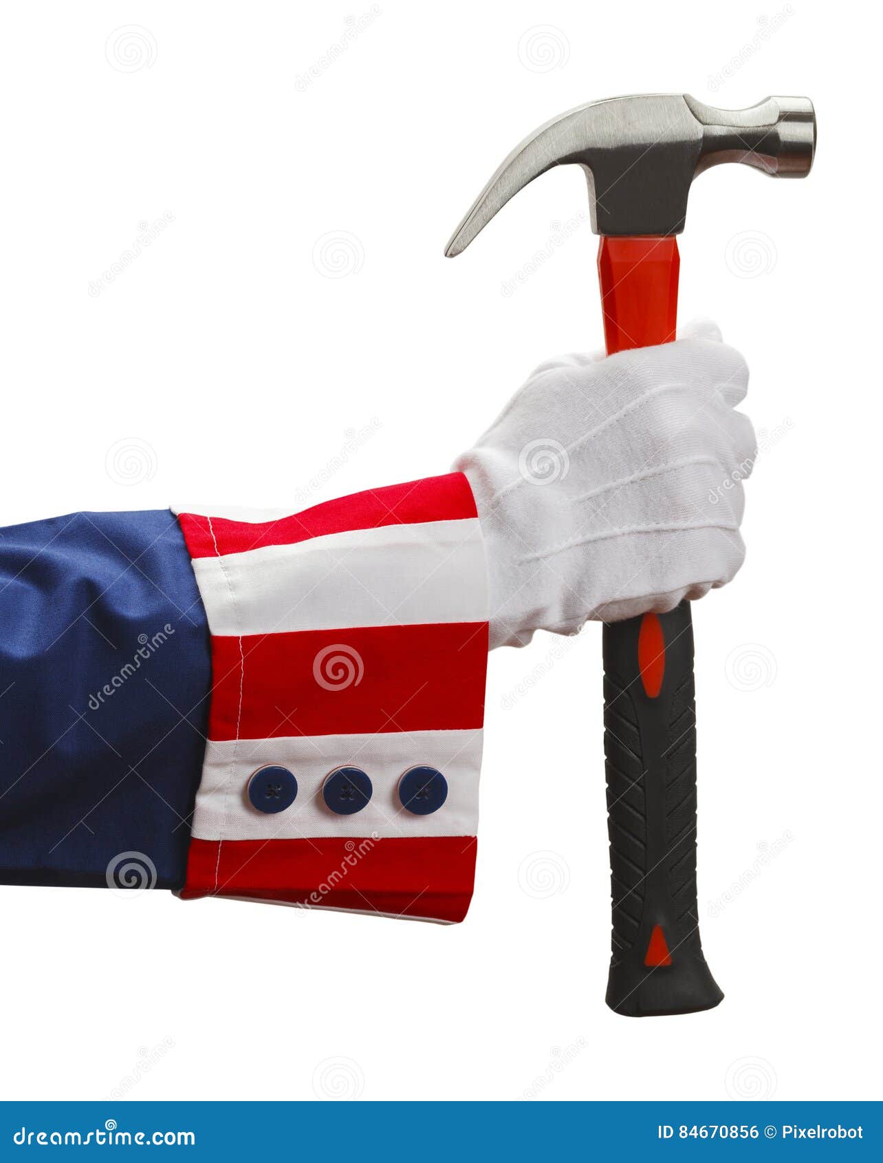 Uncle Sam Hammer stock photo. Image of background, jobs 84670856