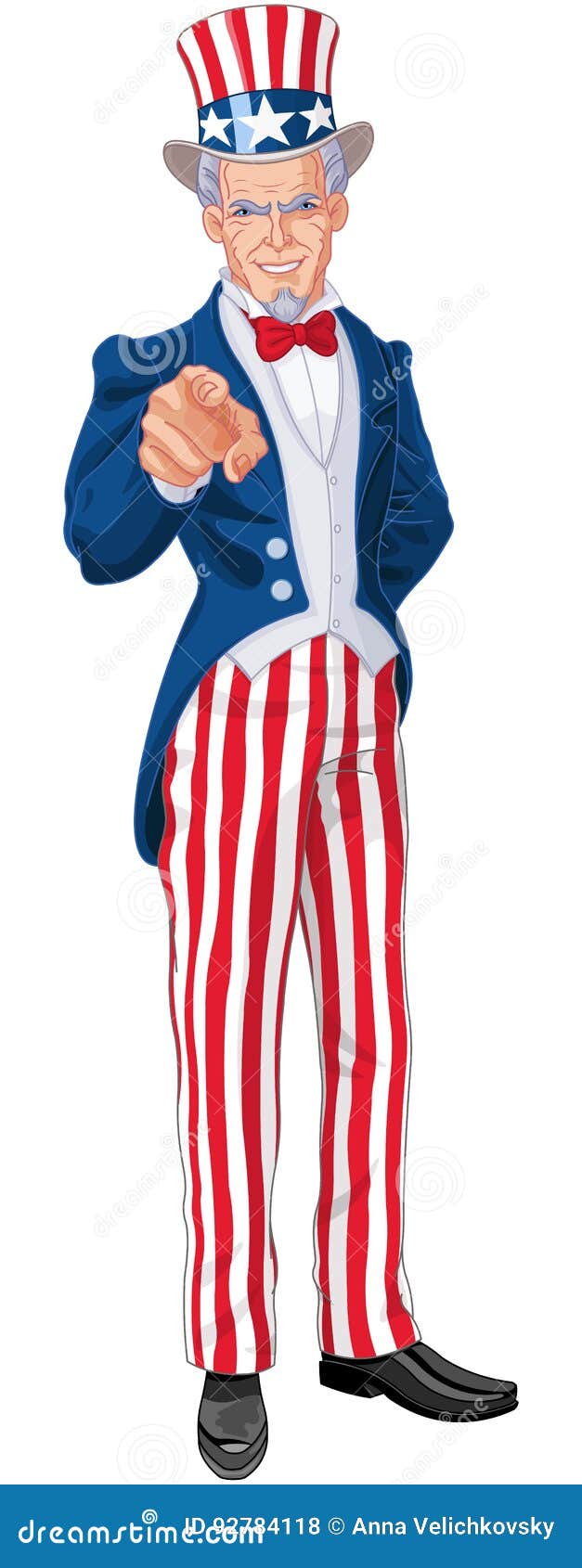Uncle Sam Wants You Vector Illustration Cartoondealer Com
