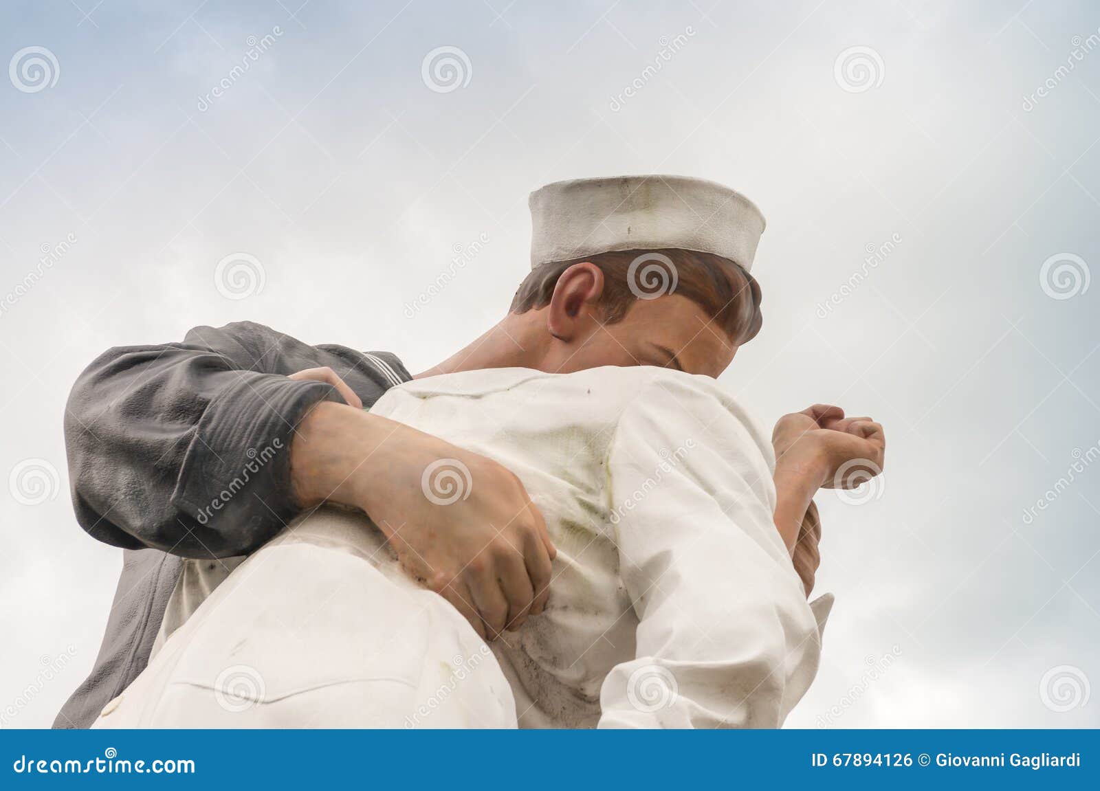 Unconditional Surrender Kiss Statue in Sarasota Stock Photo Image of