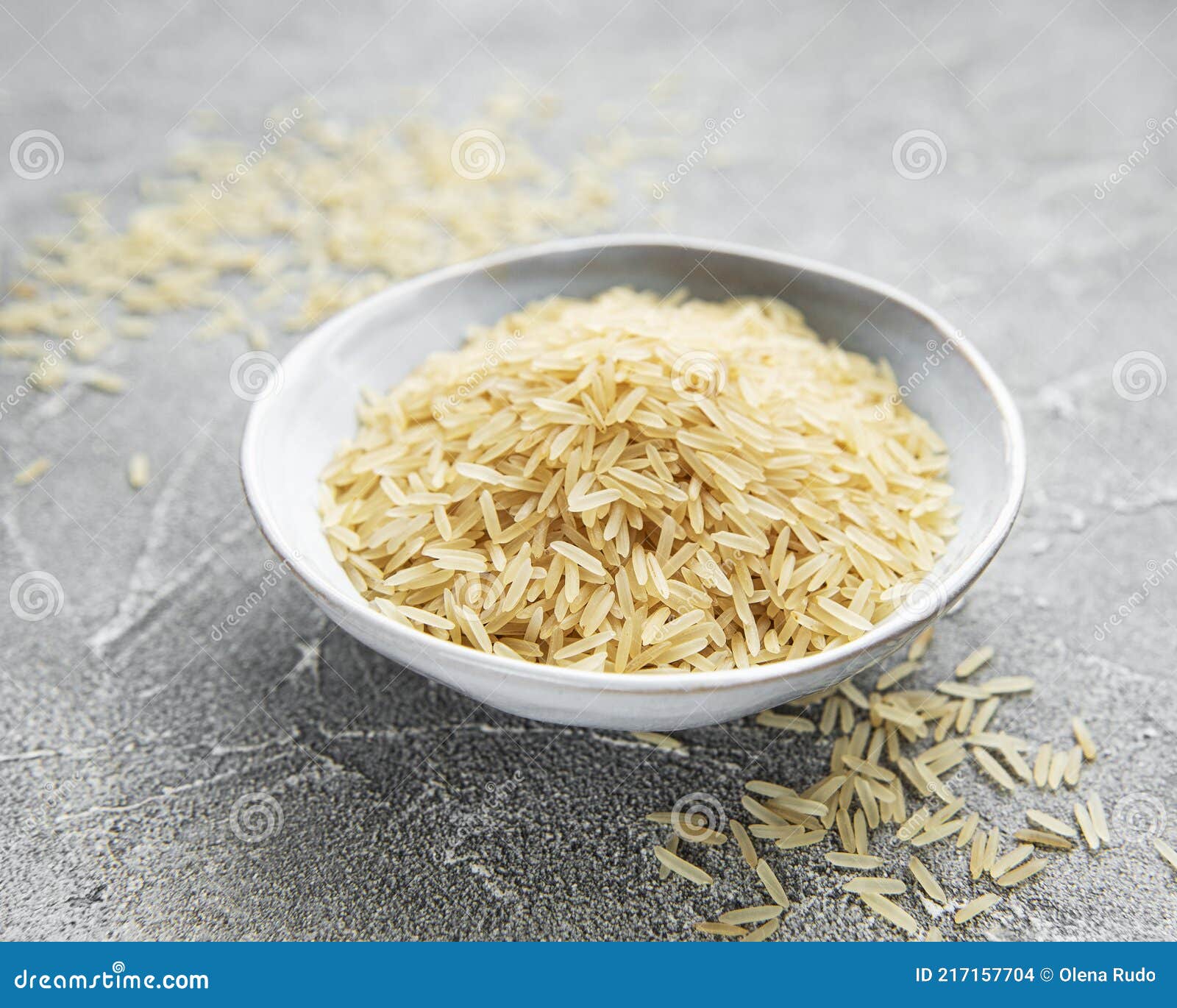 Uncooked basmati rice stock photo. Image of agriculture 217157704