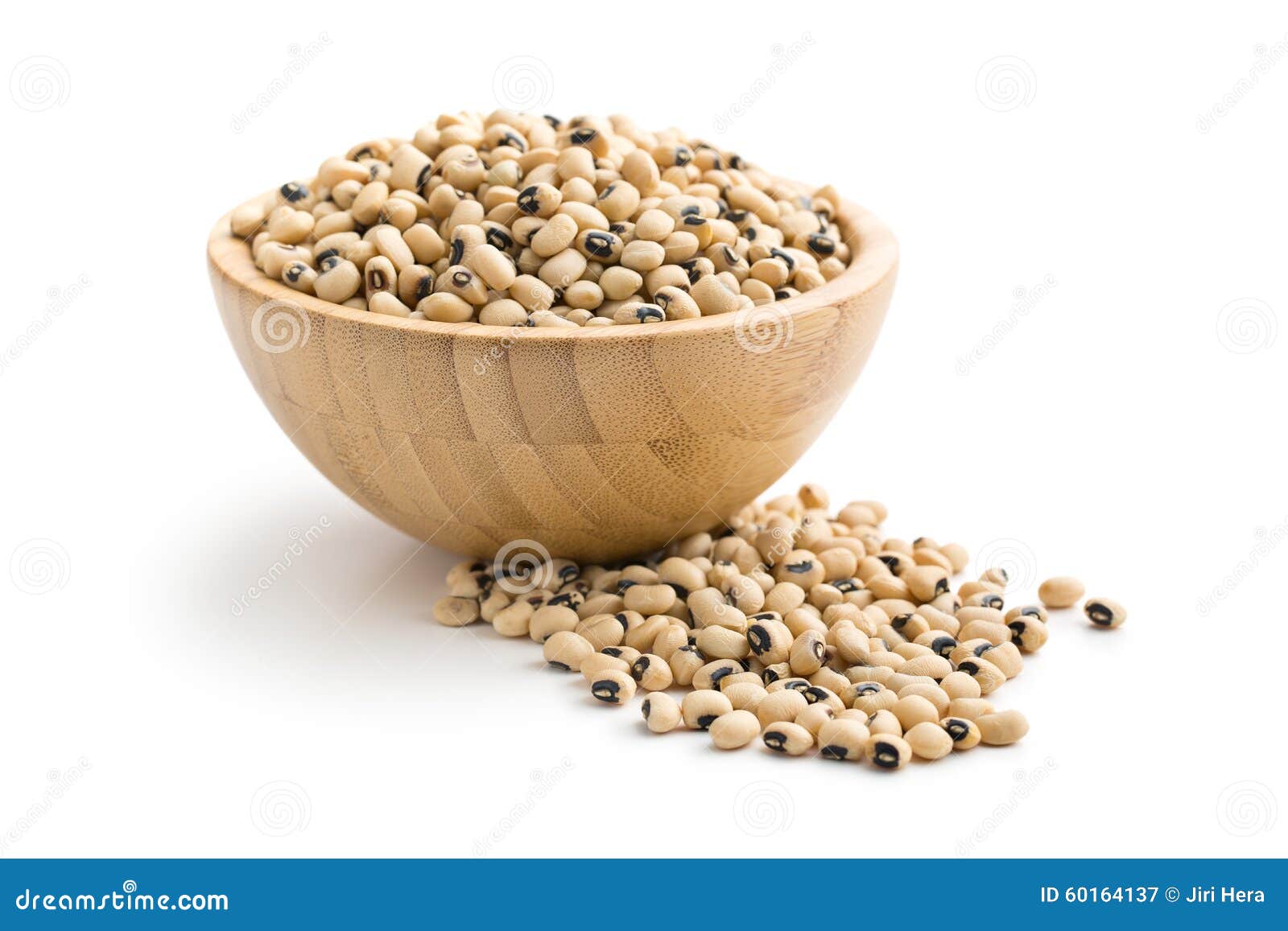 Uncooked Beans in Wooden Bowl Stock Image Image of health, dried