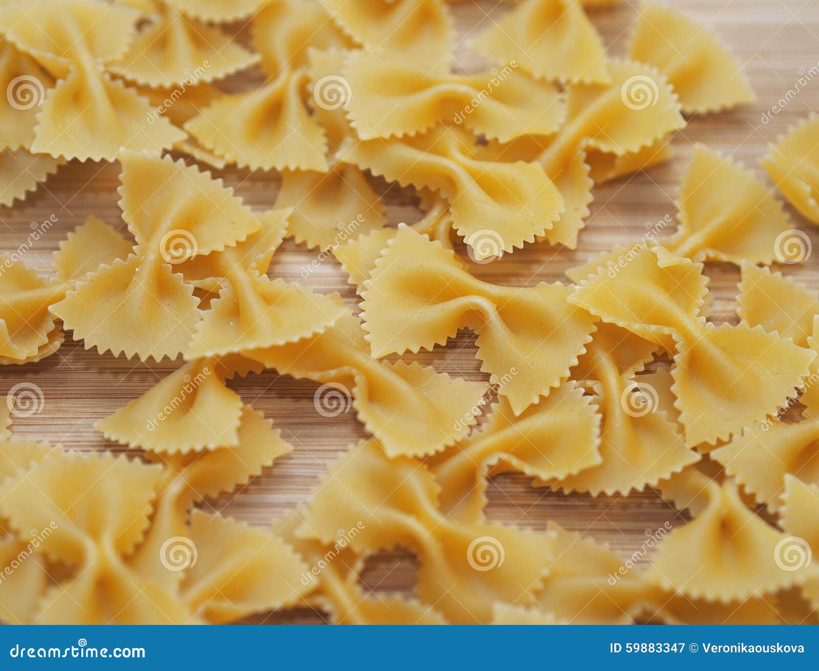 Uncooked Bowtie Pasta (Farfalle) Stock Image Image of meal
