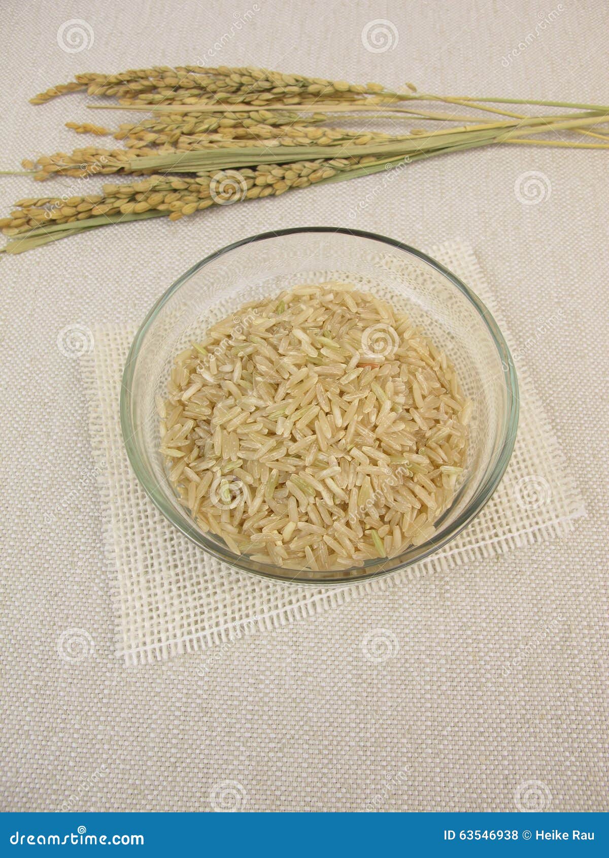 Uncooked brown rice stock photo. Image of wholegrain 63546938