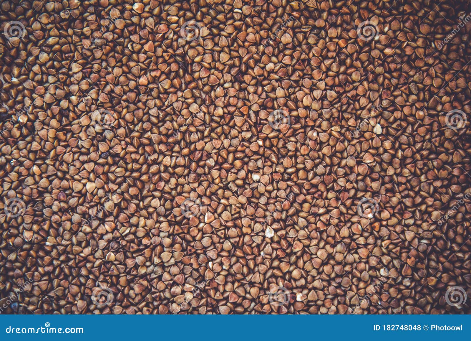 uncooked buckwheat background. top view