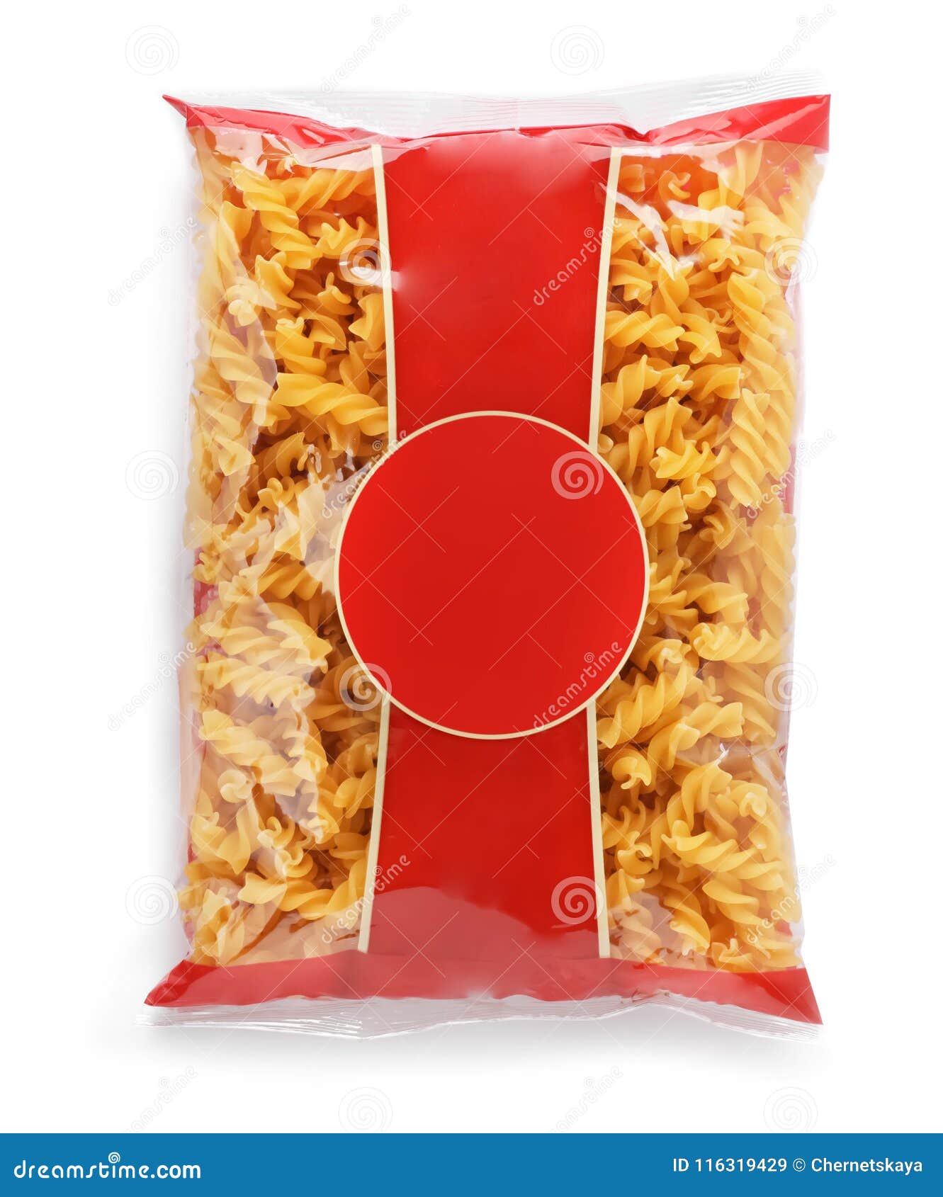 Download Uncooked Fusilli Pasta In Plastic Bag On White Background Stock Image Image Of Object Plastic 116319429 Yellowimages Mockups