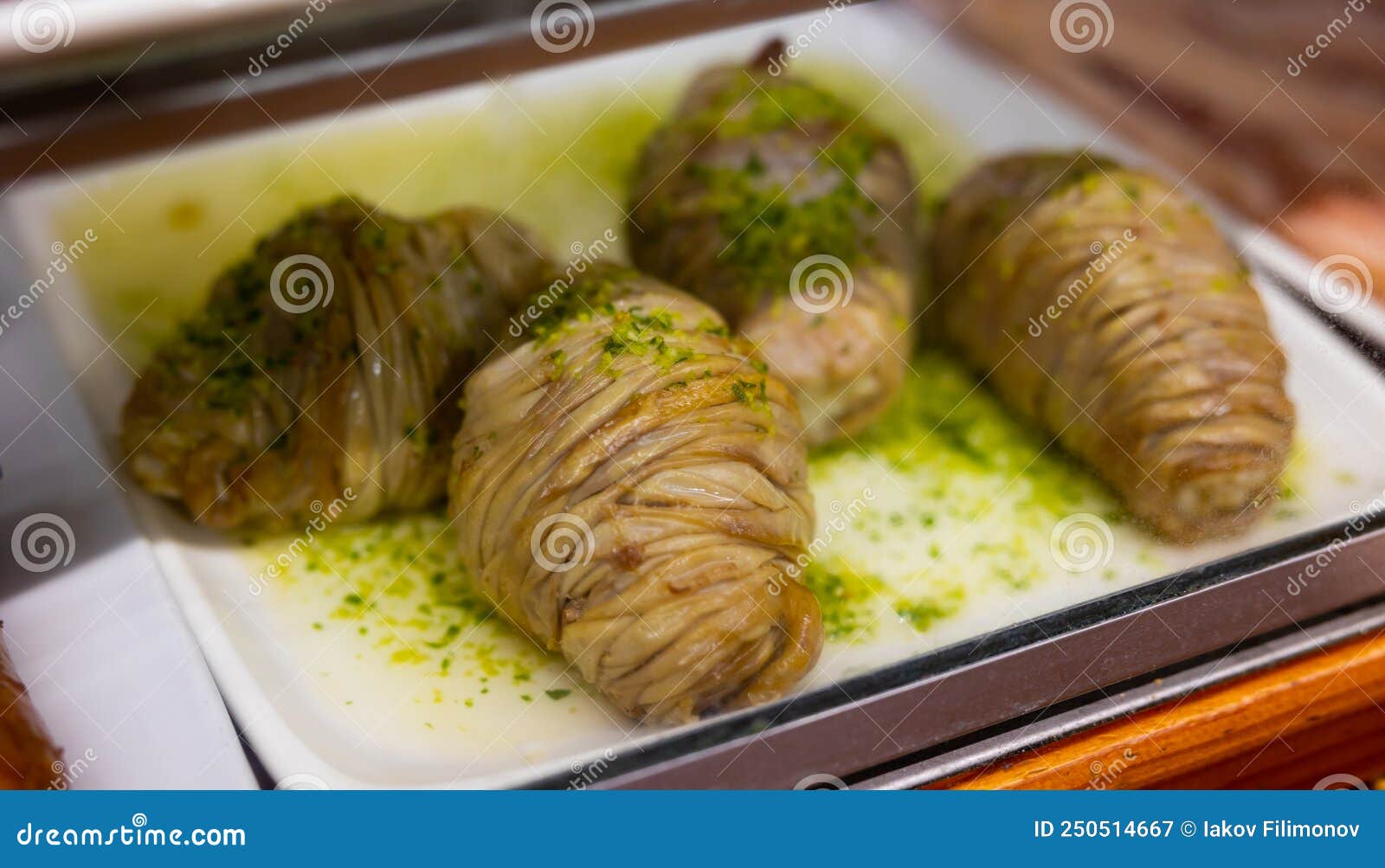 uncooked madejas aragones on counter in cafe