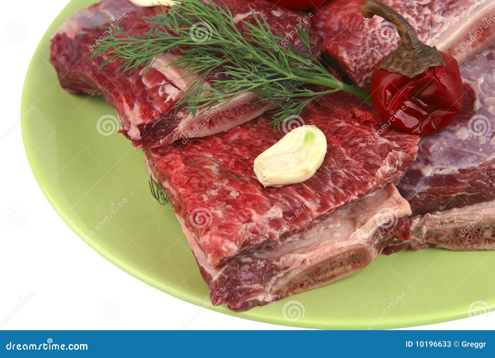 Uncooked ribs stock image. Image of hungry, food, delicious 10196633