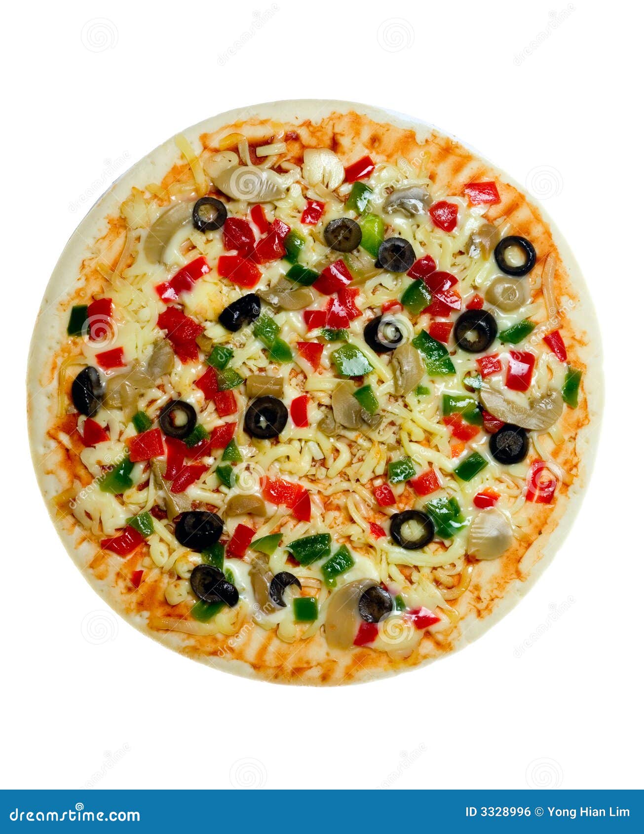 uncooked vegetarian pizza