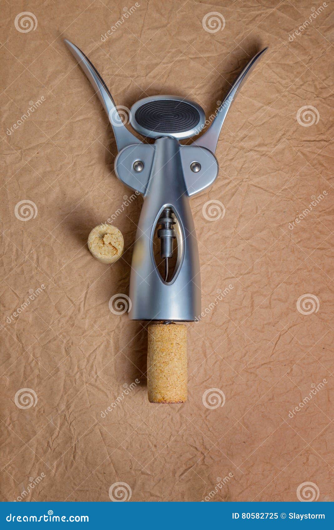 Uncork a bottle of wine stock image. Image of drink, metal 80582725