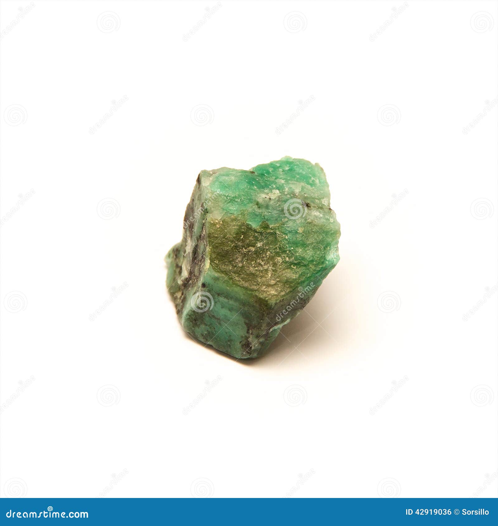 Uncut emerald stone stock photo. Image of natural, precious 42919036