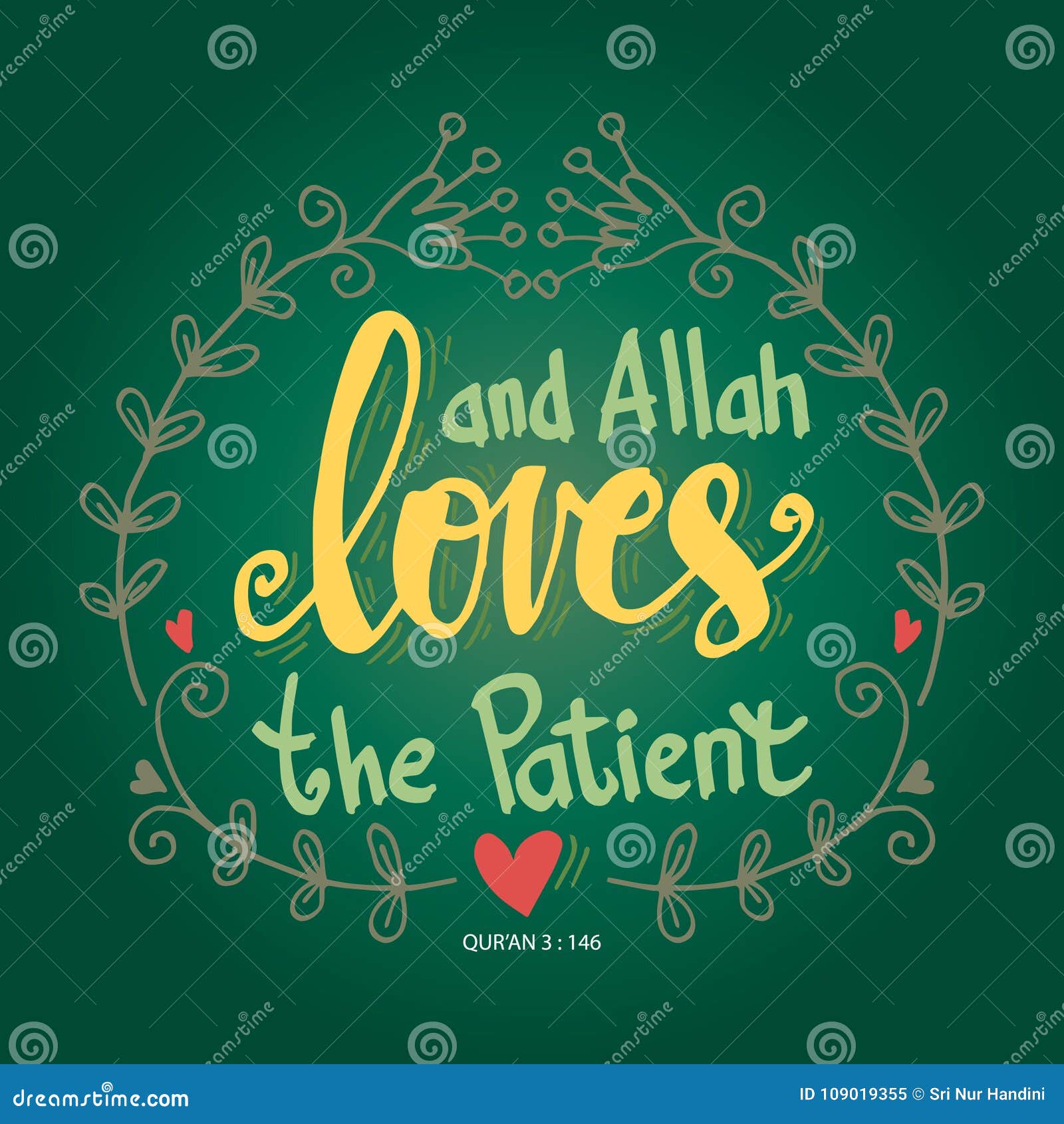 Und Allah Liebt Den Patienten Zitat Quran