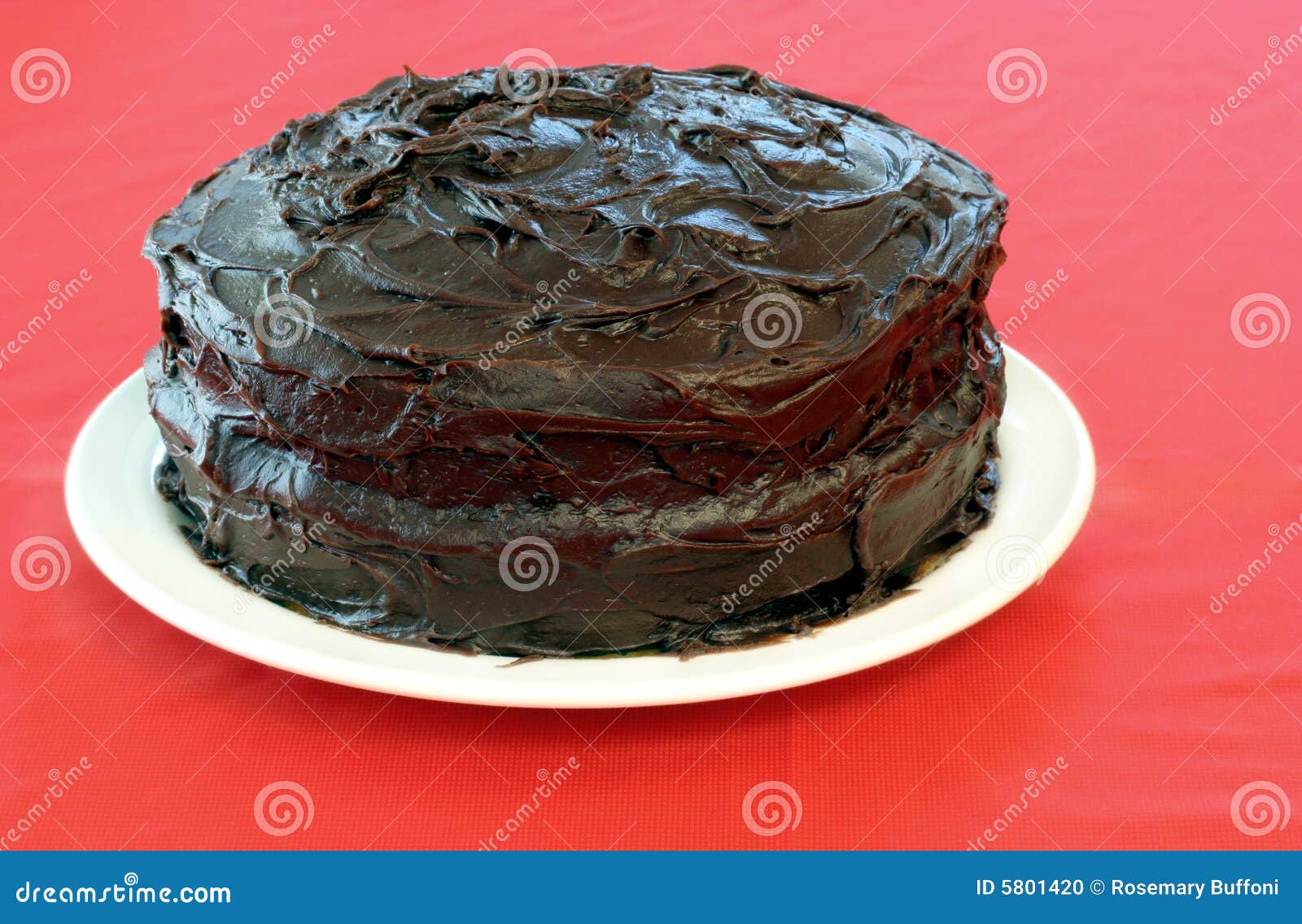 Undecorated Chocolate Cake stock photo. Image of delicious 5801420