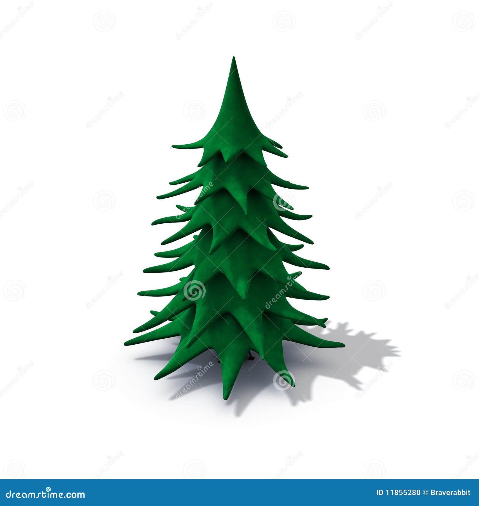 Undecorated Christmas Tree Stock Illustrations 79 Undecorated