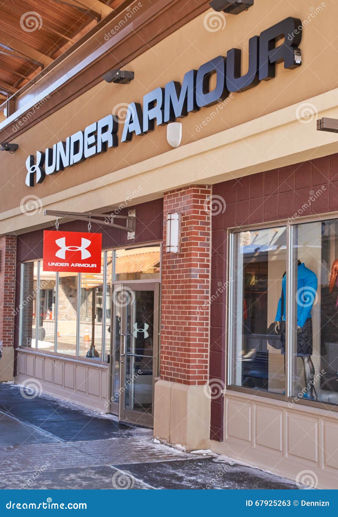 Under Armour outlet. stock photo. Image of luxury - 67925263