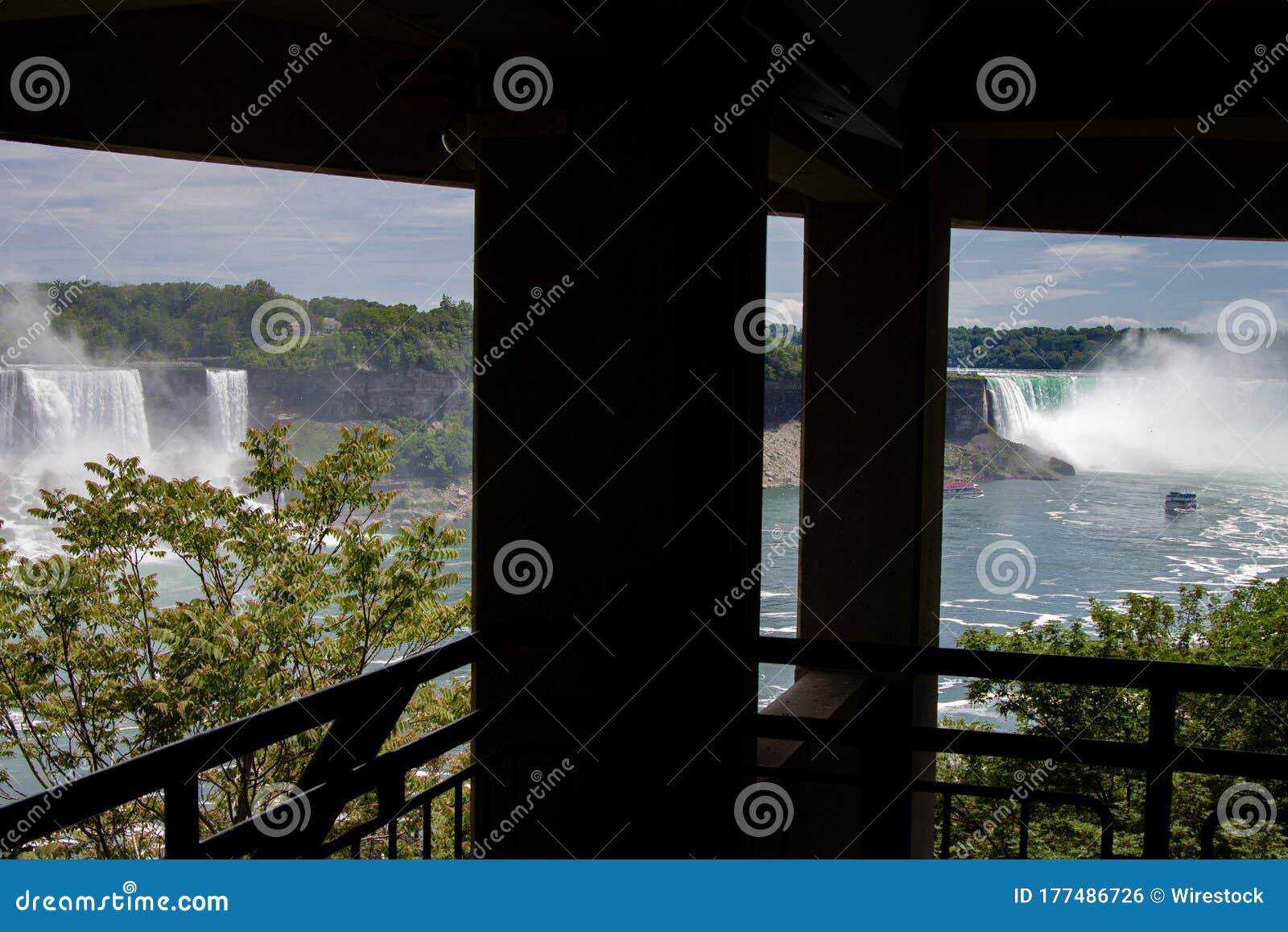 Under the Border Bridge Nearby Niagara Falls Stock Photo Image of