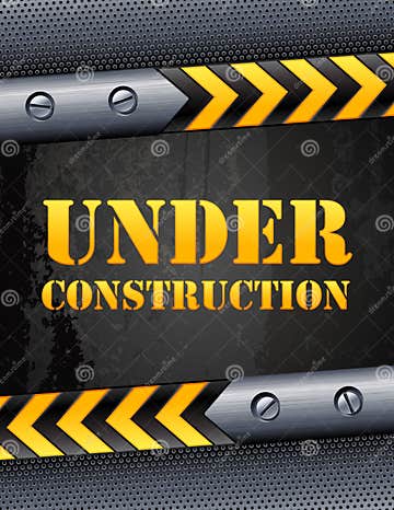 Under construction stock vector. Illustration of vector - 21127887