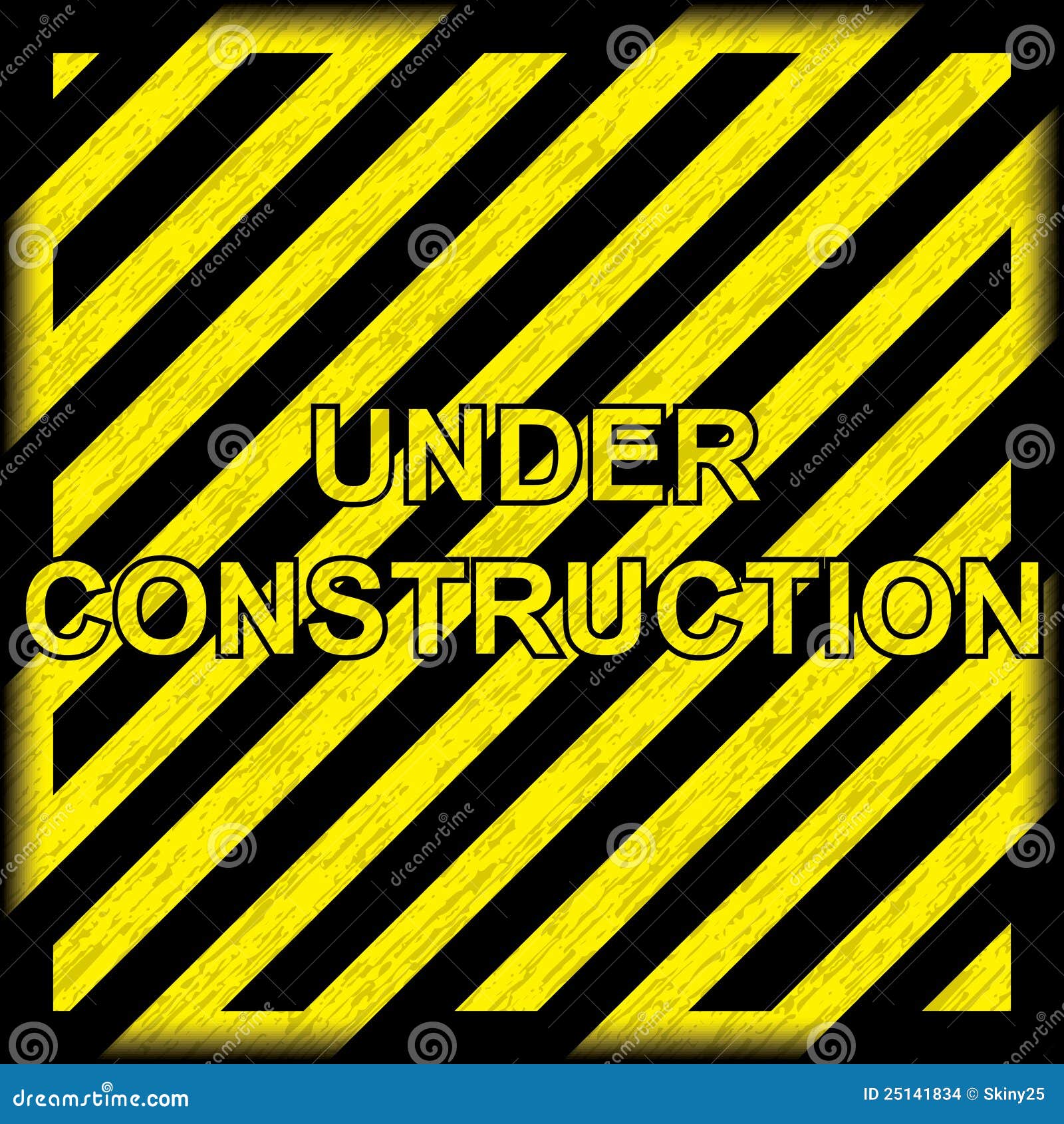 Under Construction Grunge Background Stock Images - Image: 25141834