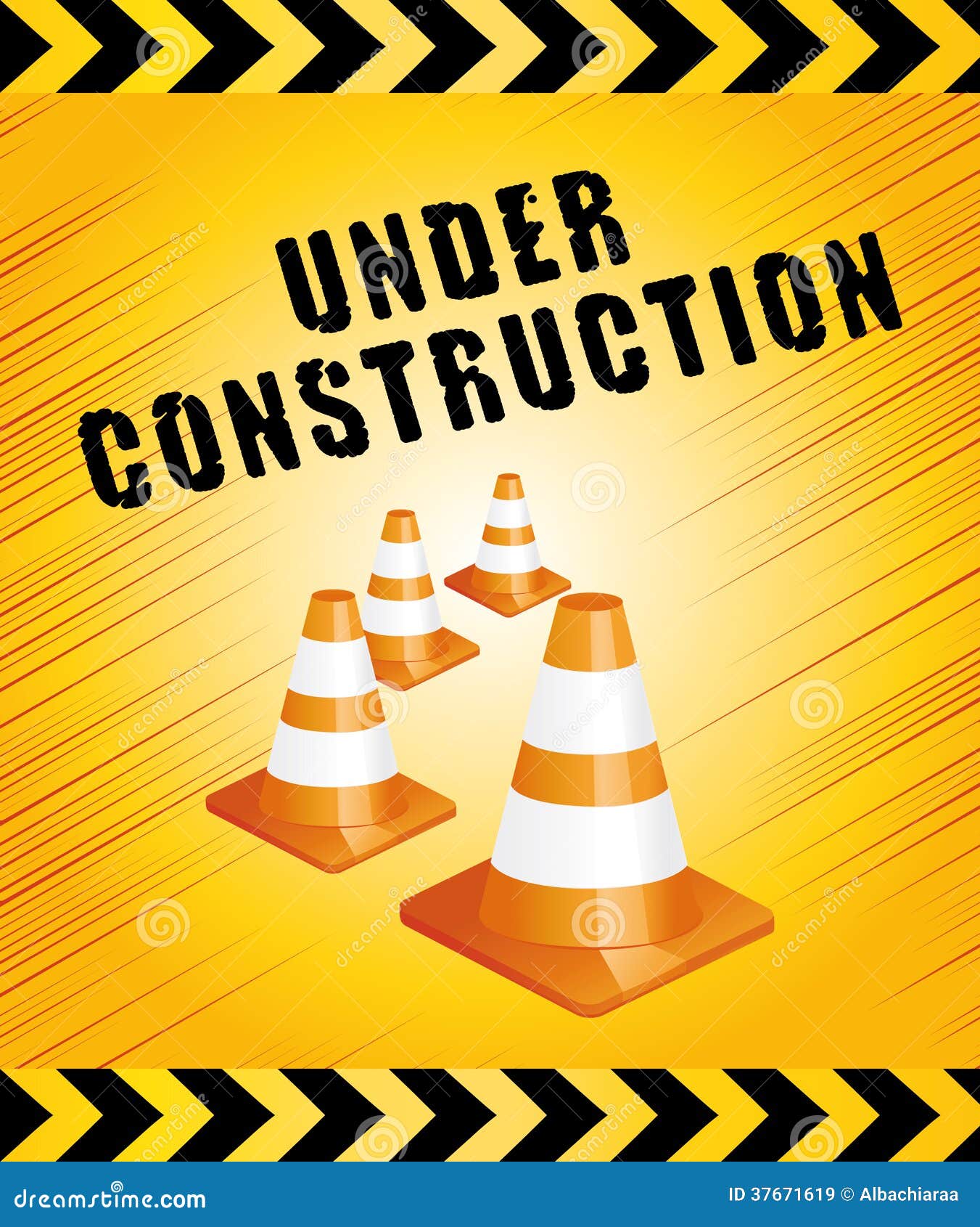 Under construction page. stock vector. Illustration of construction ...