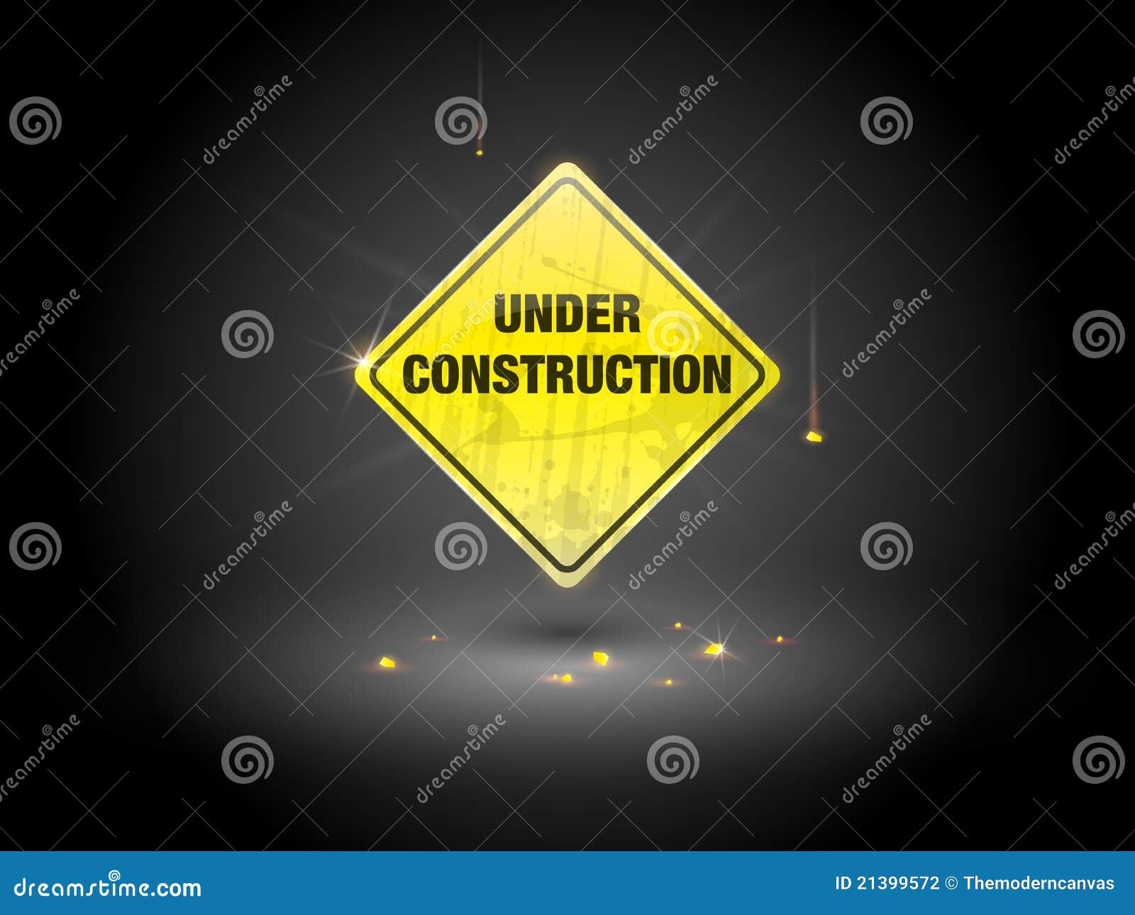 Under Construction Sign stock vector. Illustration of service - 21399572