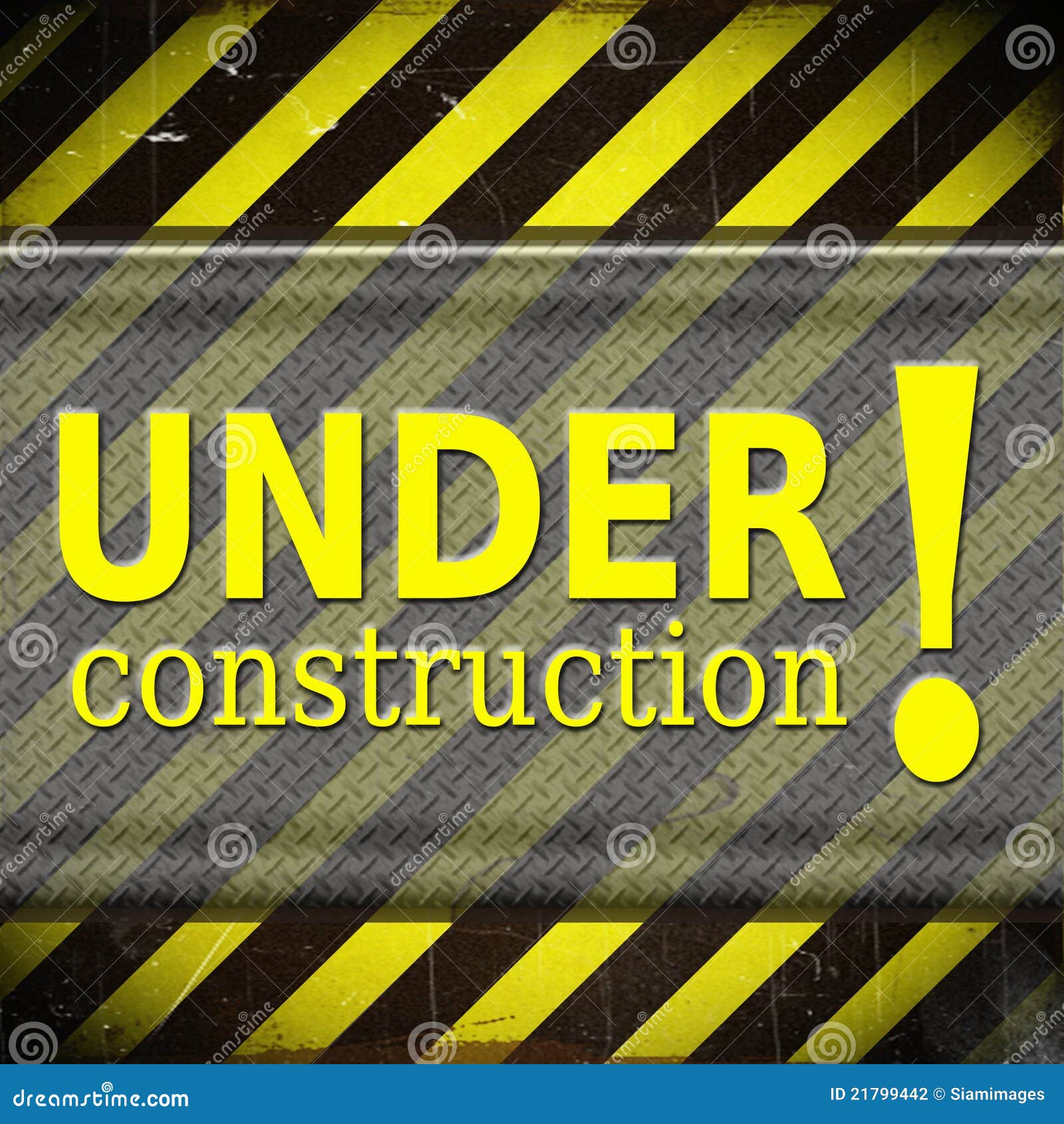 Under construction sign stock illustration. Illustration of road - 21799442