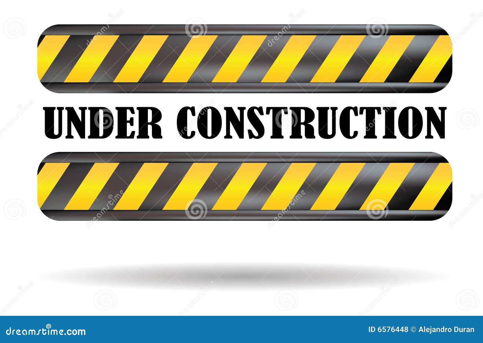 Under construction sign stock vector. Illustration of road - 6576448