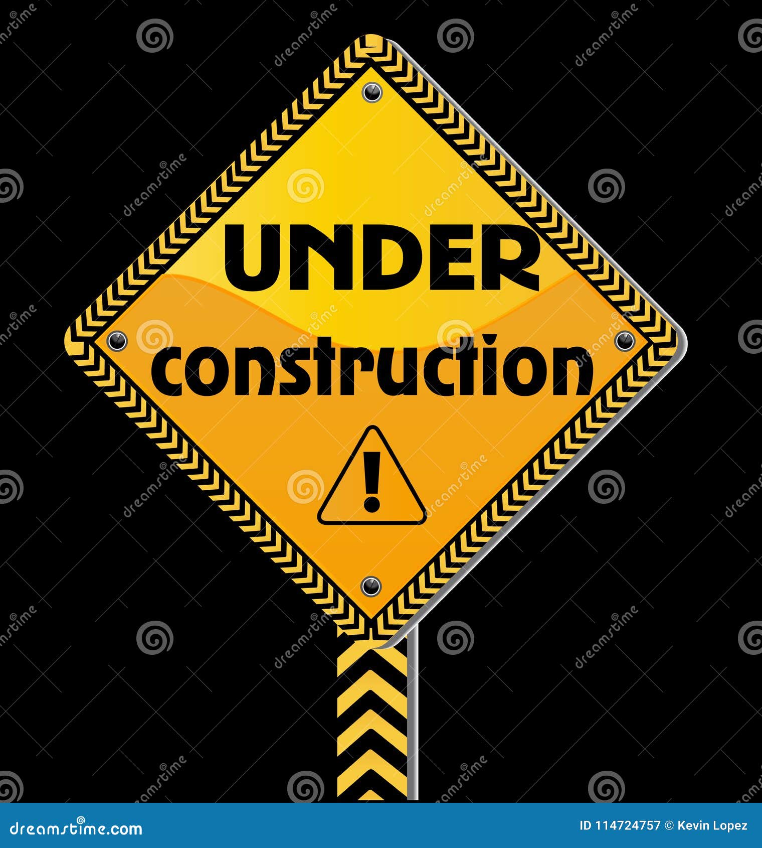 Under Construction Sign Icon Logo Stock Vector - Illustration of ...