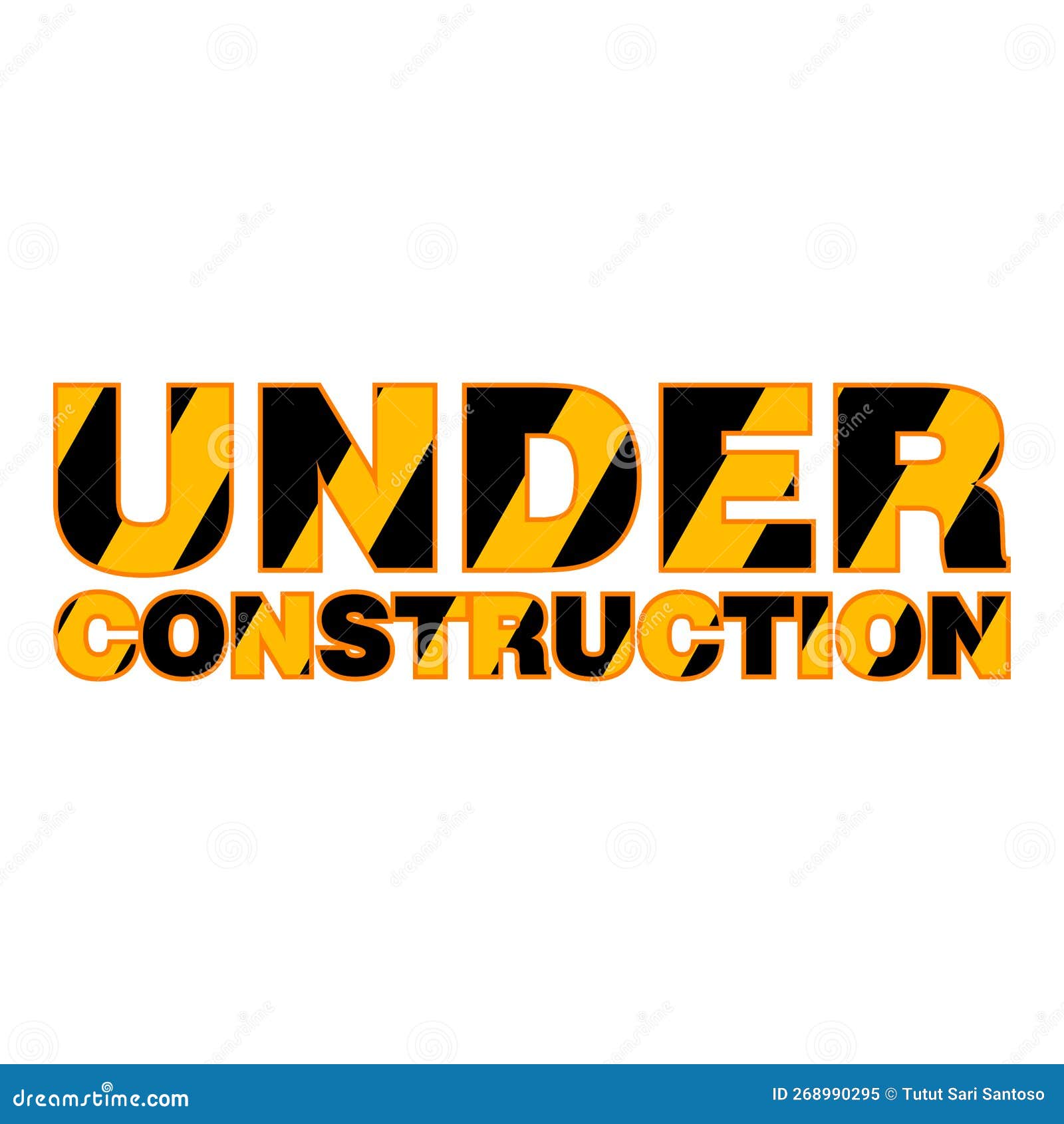 Under construction sign stock vector. Illustration of simple 268990295