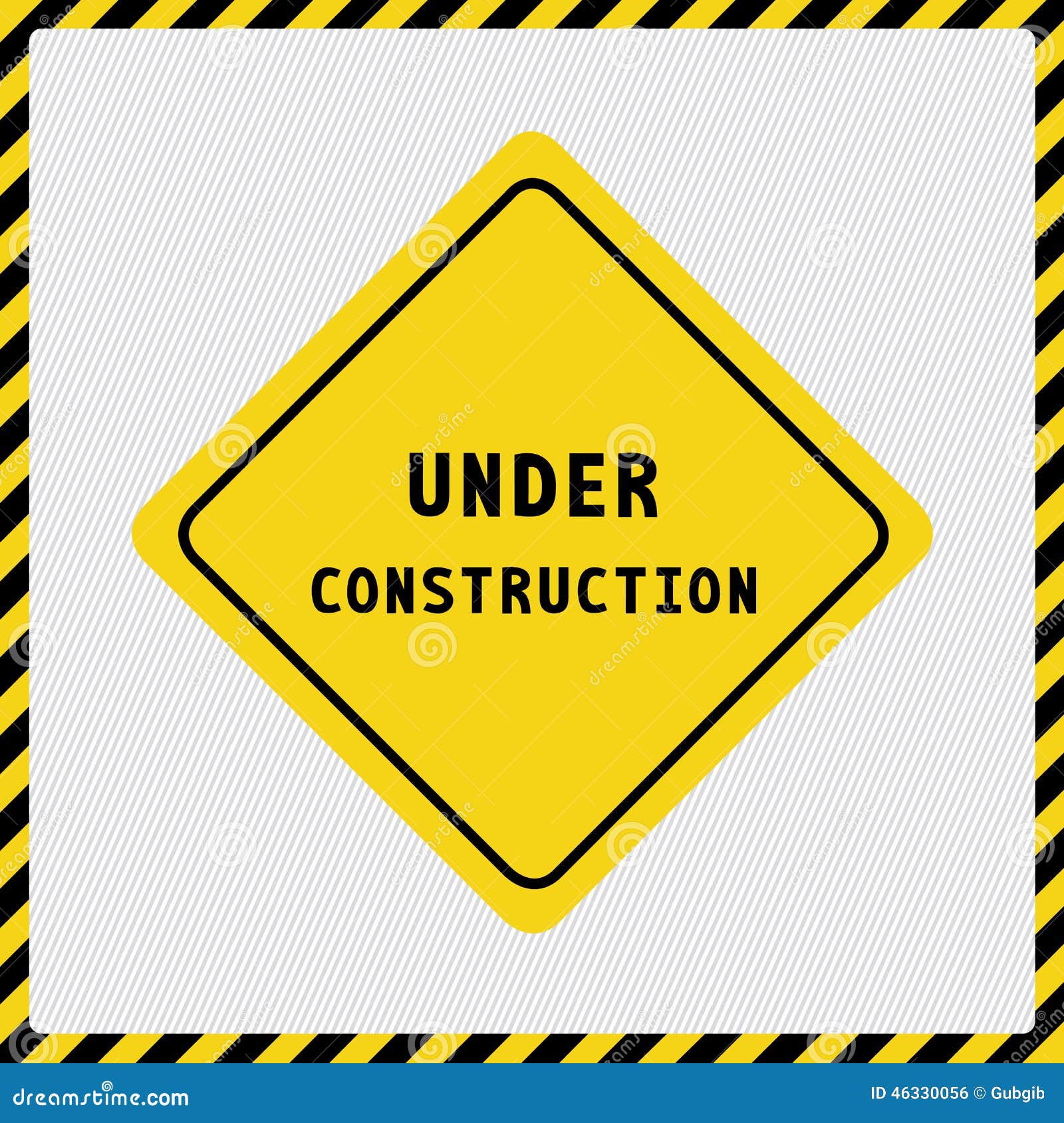 Under Construction Sign2 Stock Vector - Image: 46330056