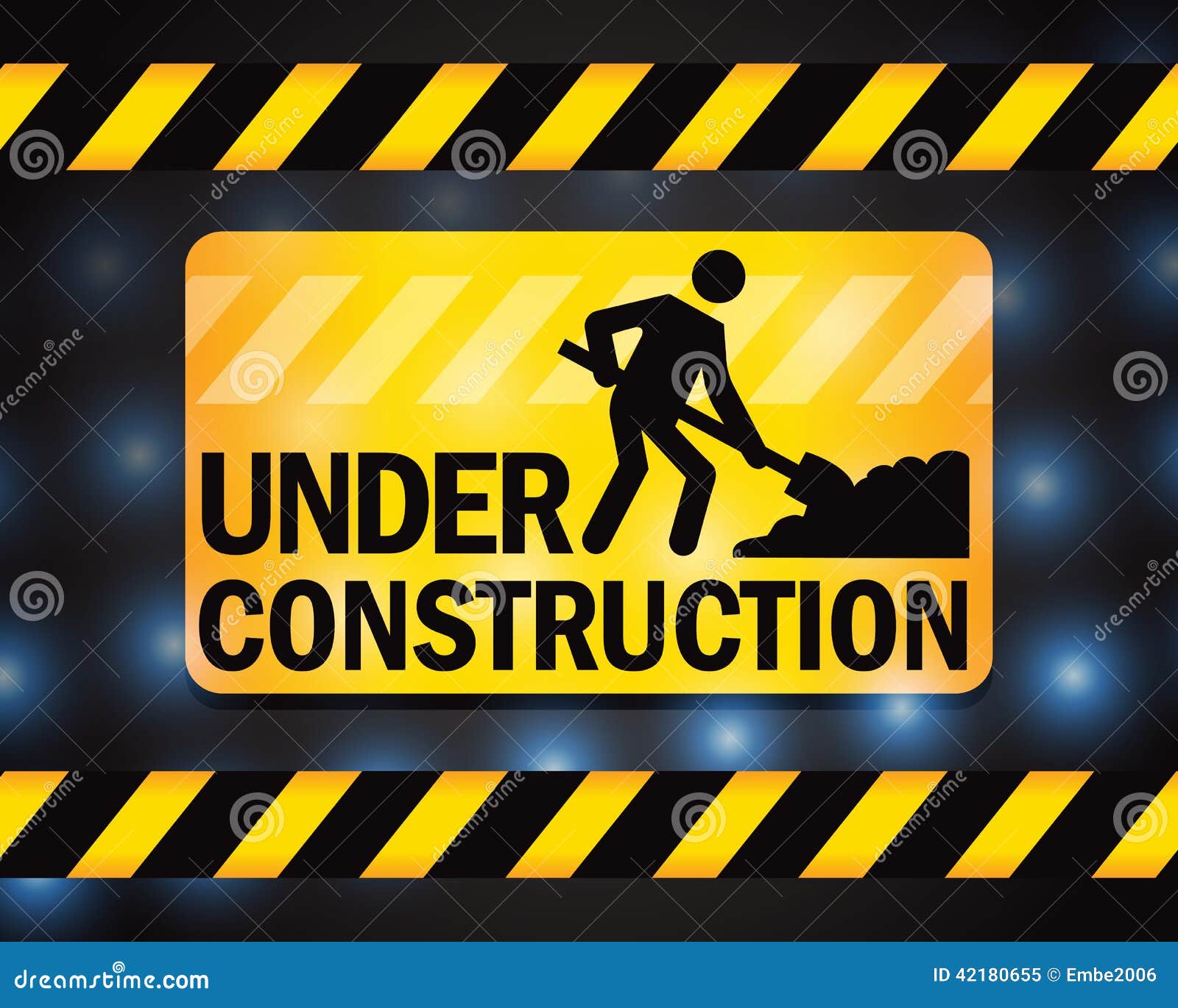 Under Construction stock vector. Illustration of page - 42180655