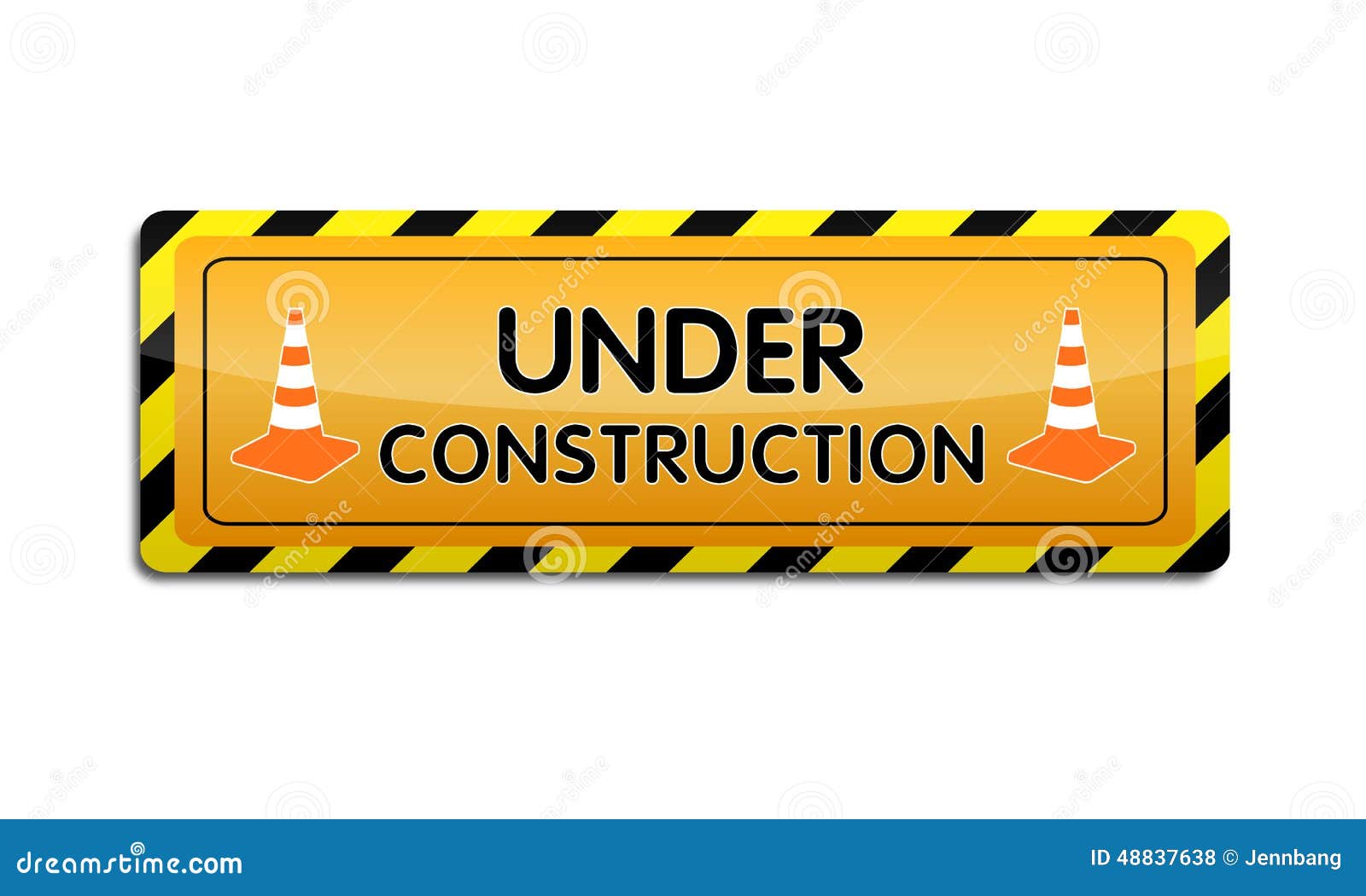 UNDER CONSTRUCTION stock illustration. Illustration of working - 48837638