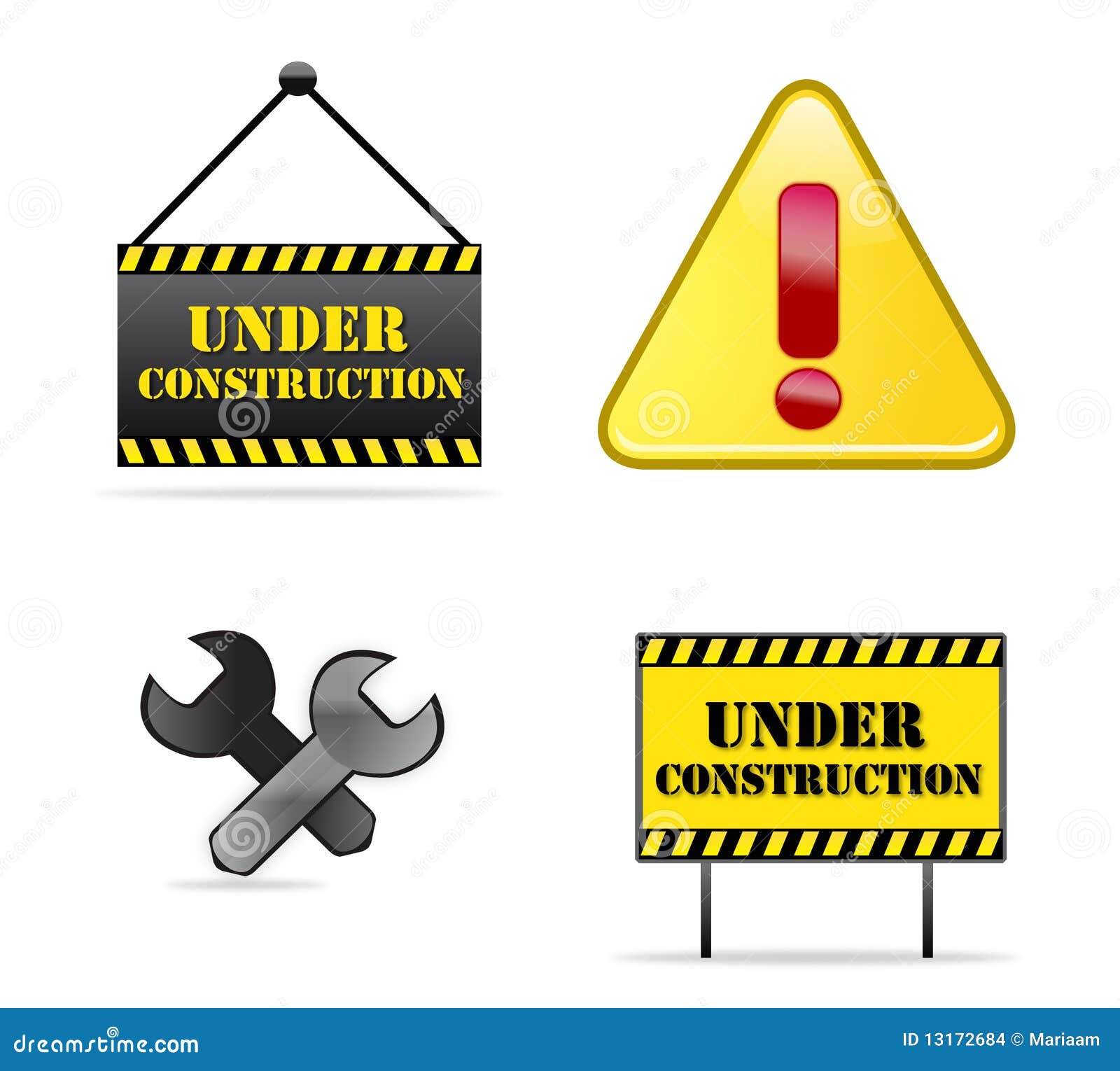 under construction signs