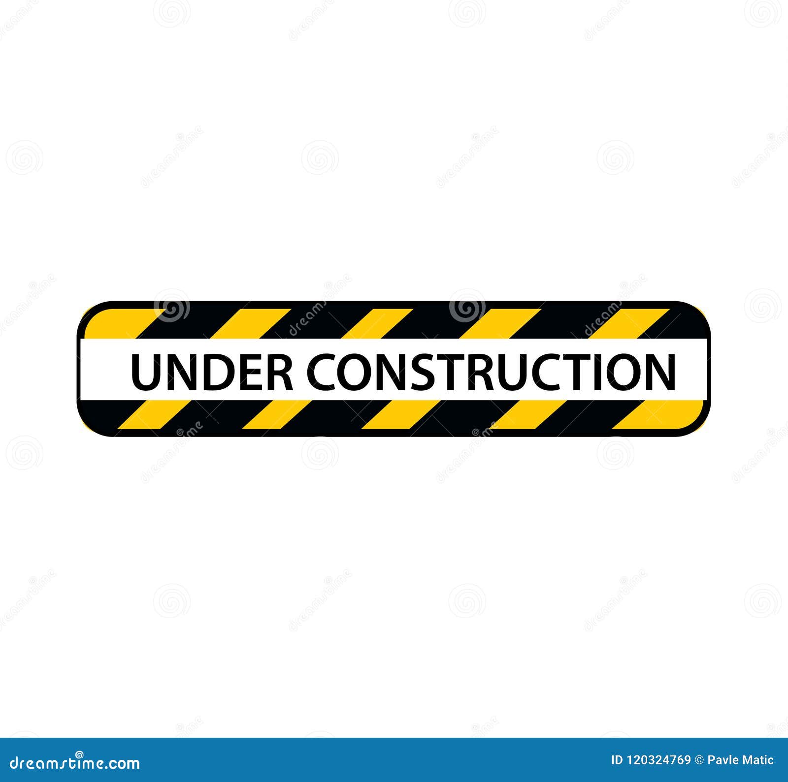 Under Construction Traffic Sign Stock Vector - Illustration of label ...