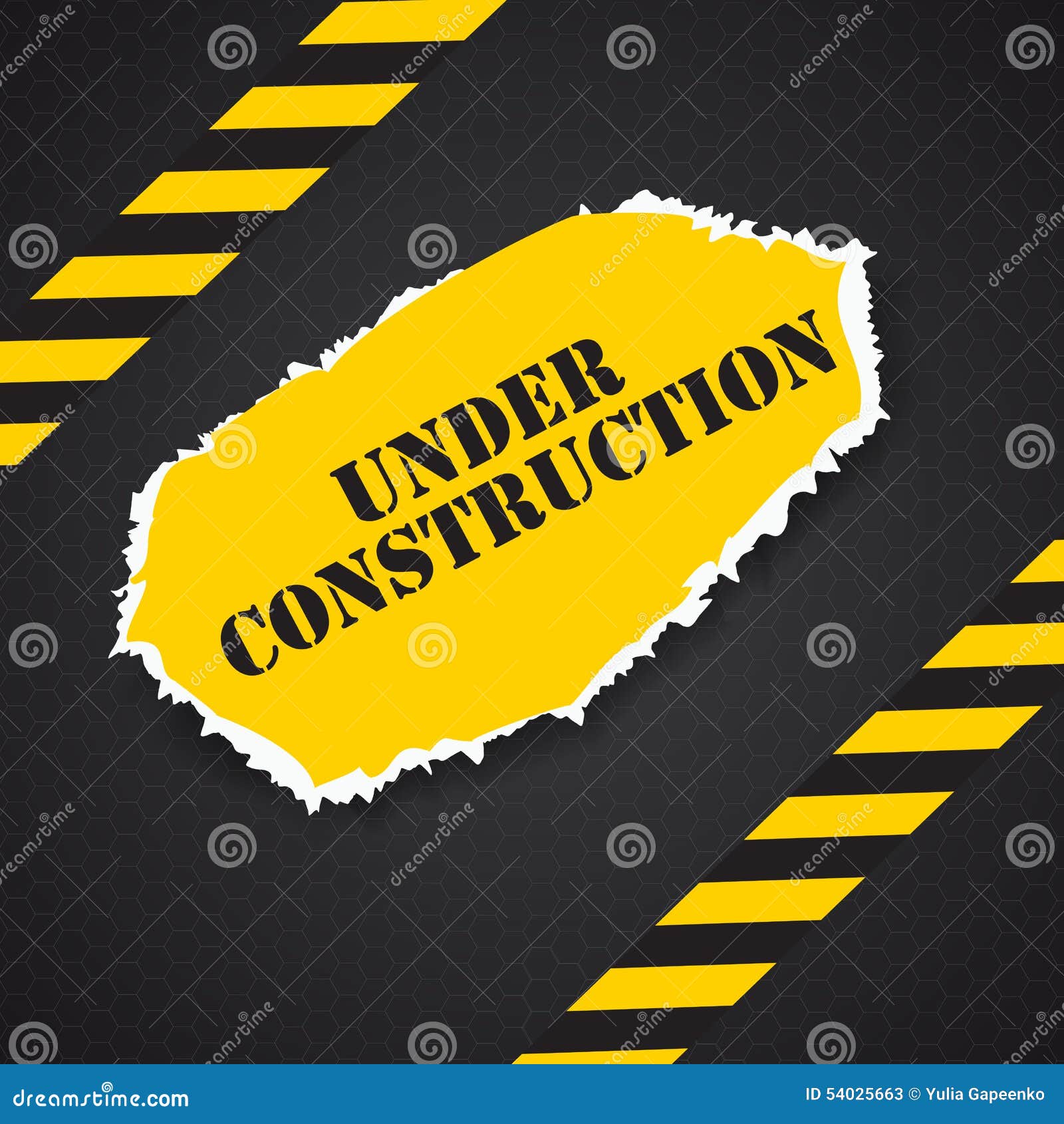 Under Construction. Vector Illustration Stock Vector - Illustration of ...
