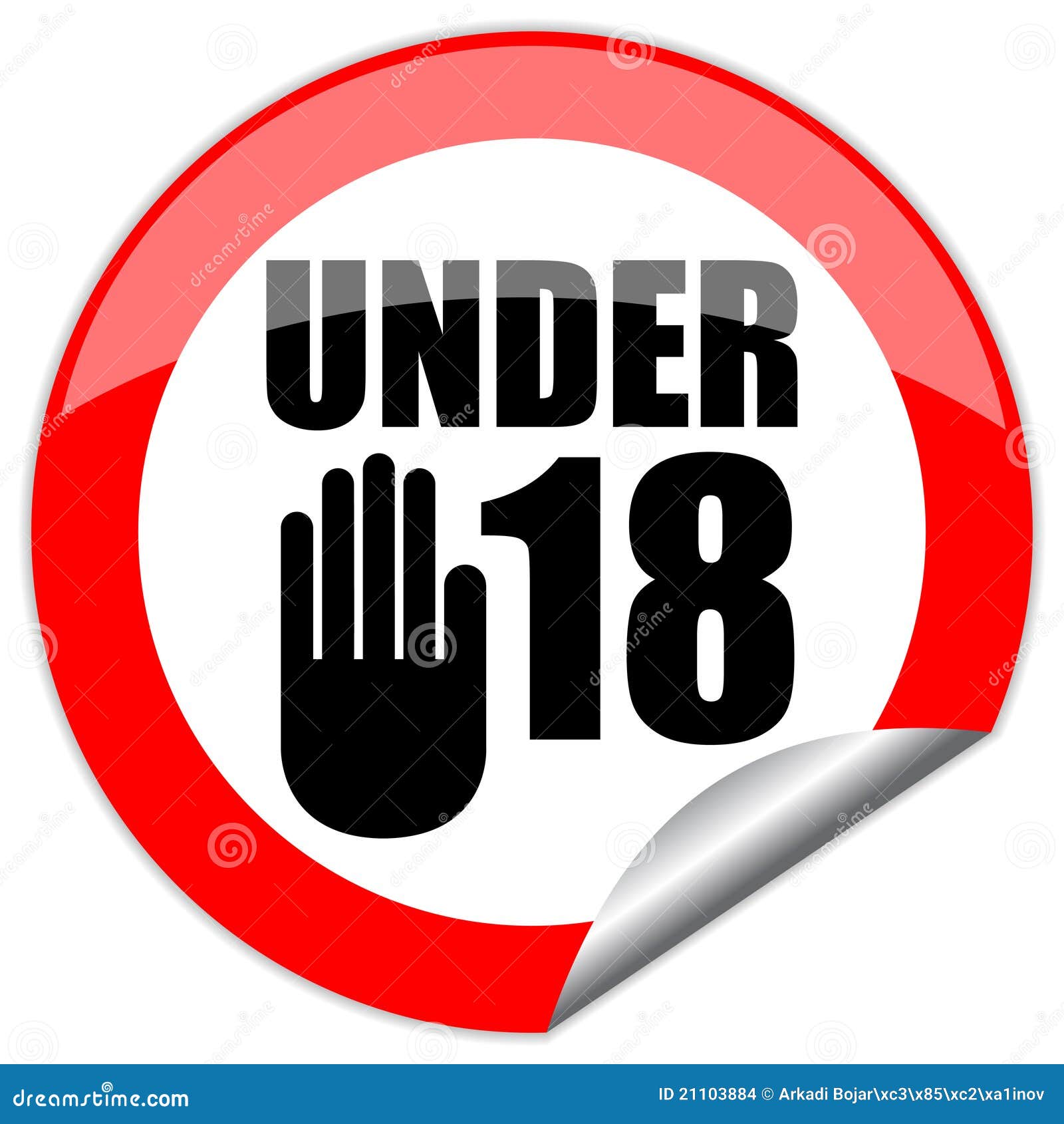 under eighteen sign