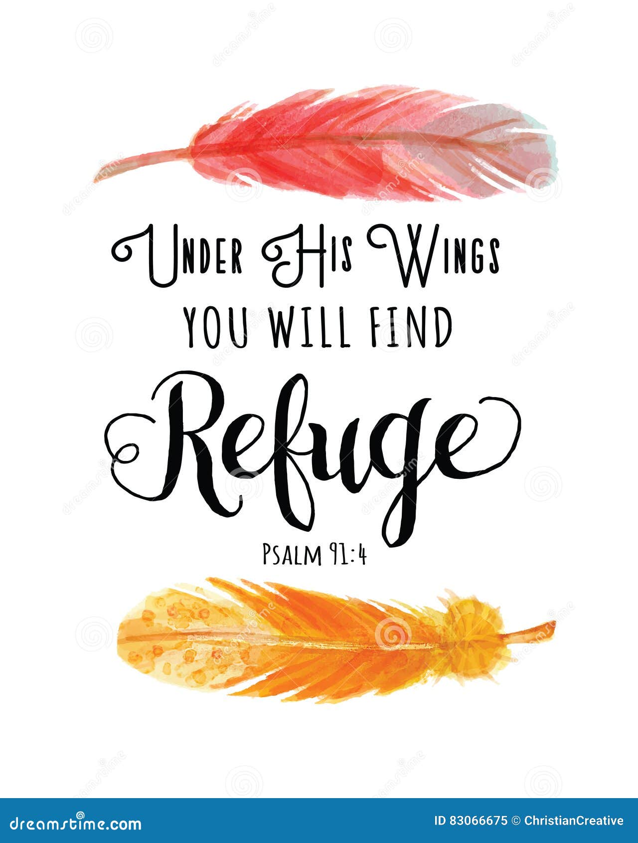 under his wings you will find refuge